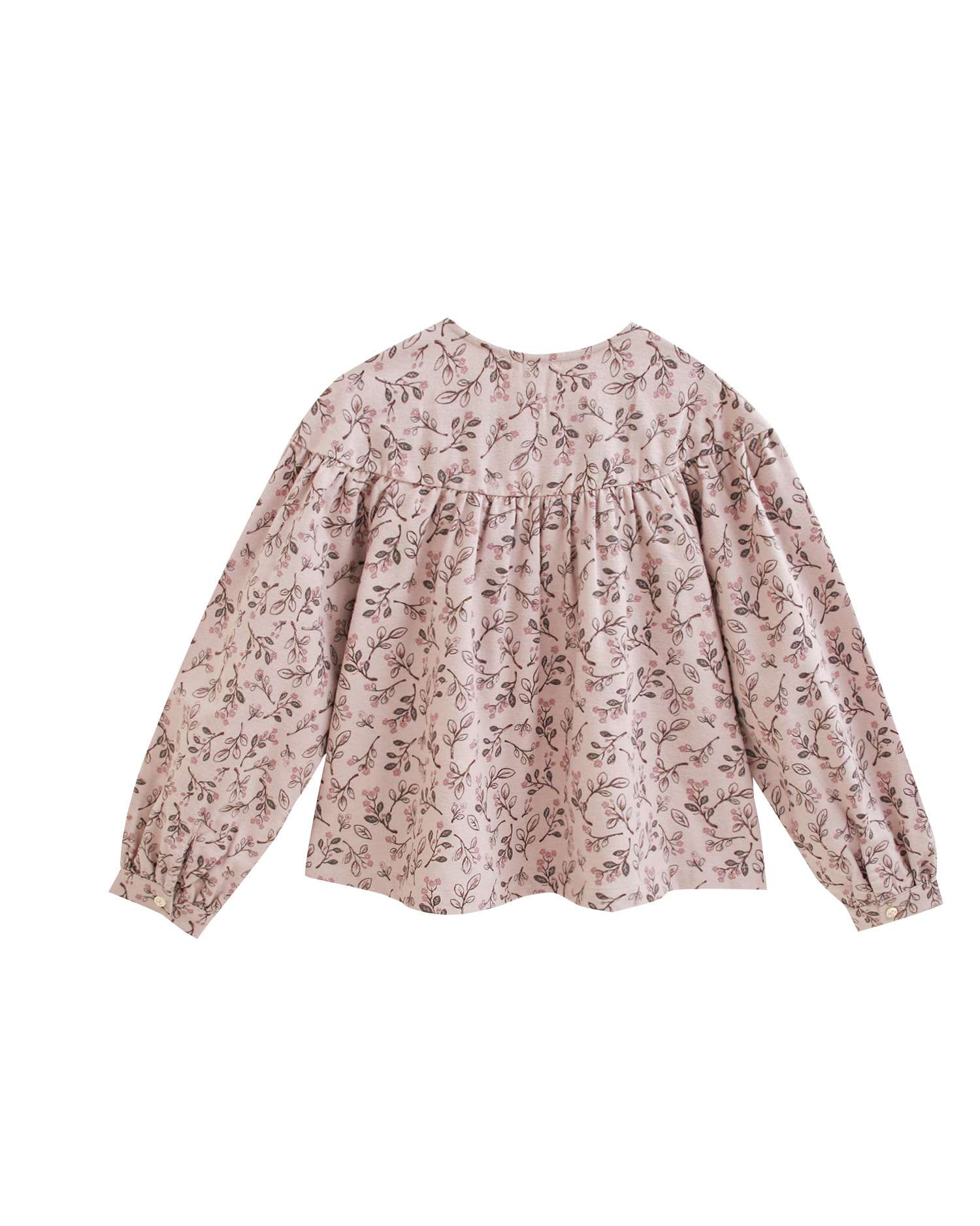 Blusa Infantil com Estampado de Flores Rosa-5