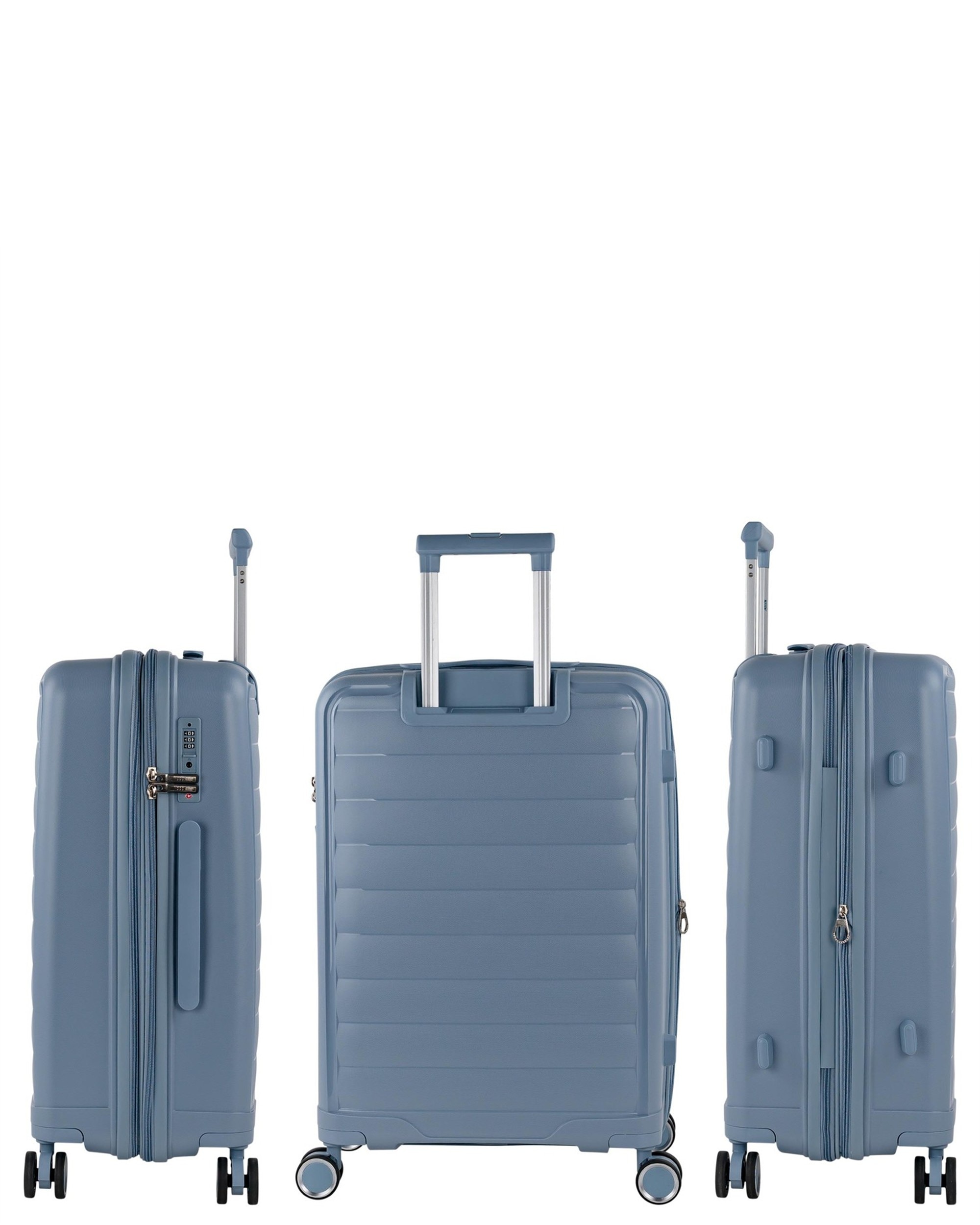 Conjunto de Malas (cabine e Média) Luton com Capacidade de 101l Azul-2