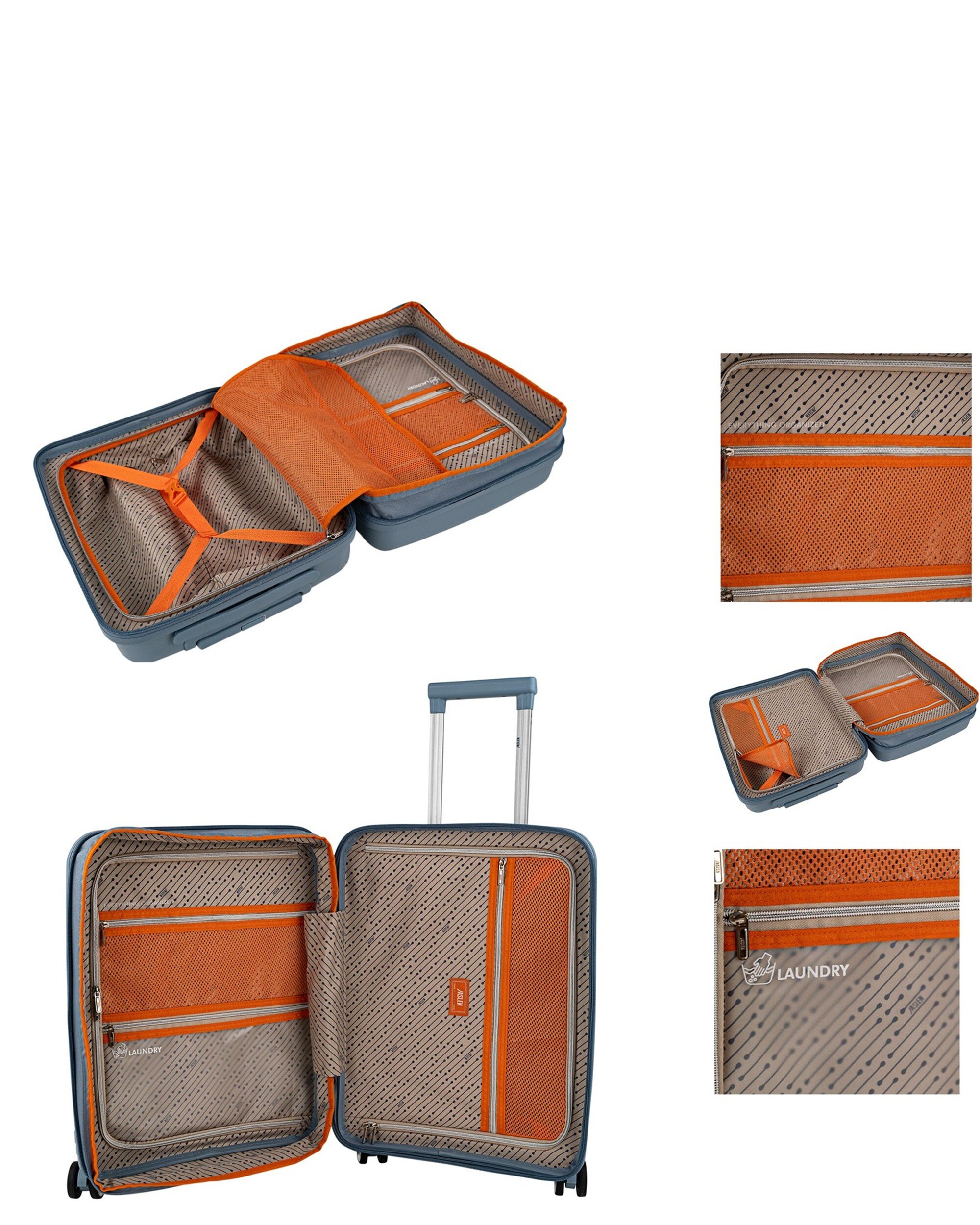 Mala de Cabine Luton com Capacidade de 36l Azul-5