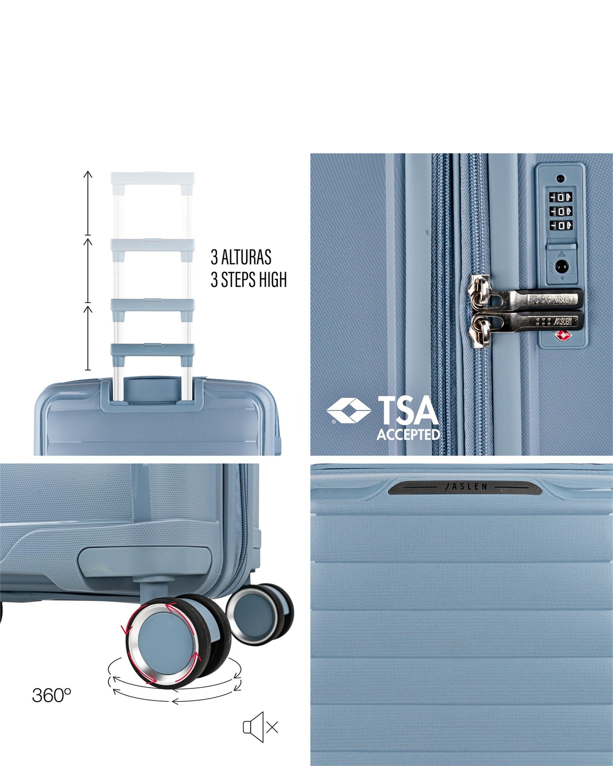 Mala Grande Luton com Capacidade de 96l Azul-3