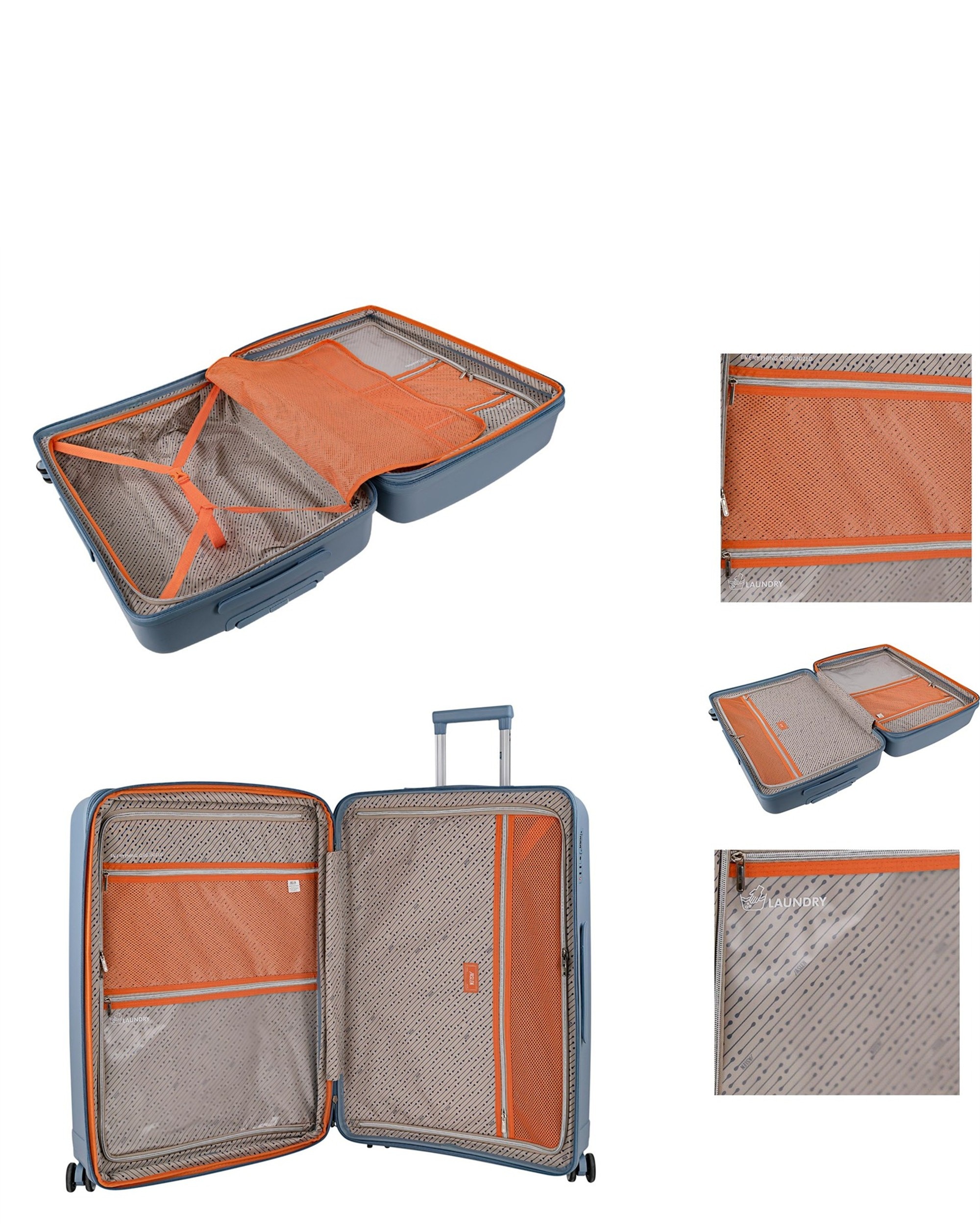 Mala Grande Luton com Capacidade de 96l Azul-5