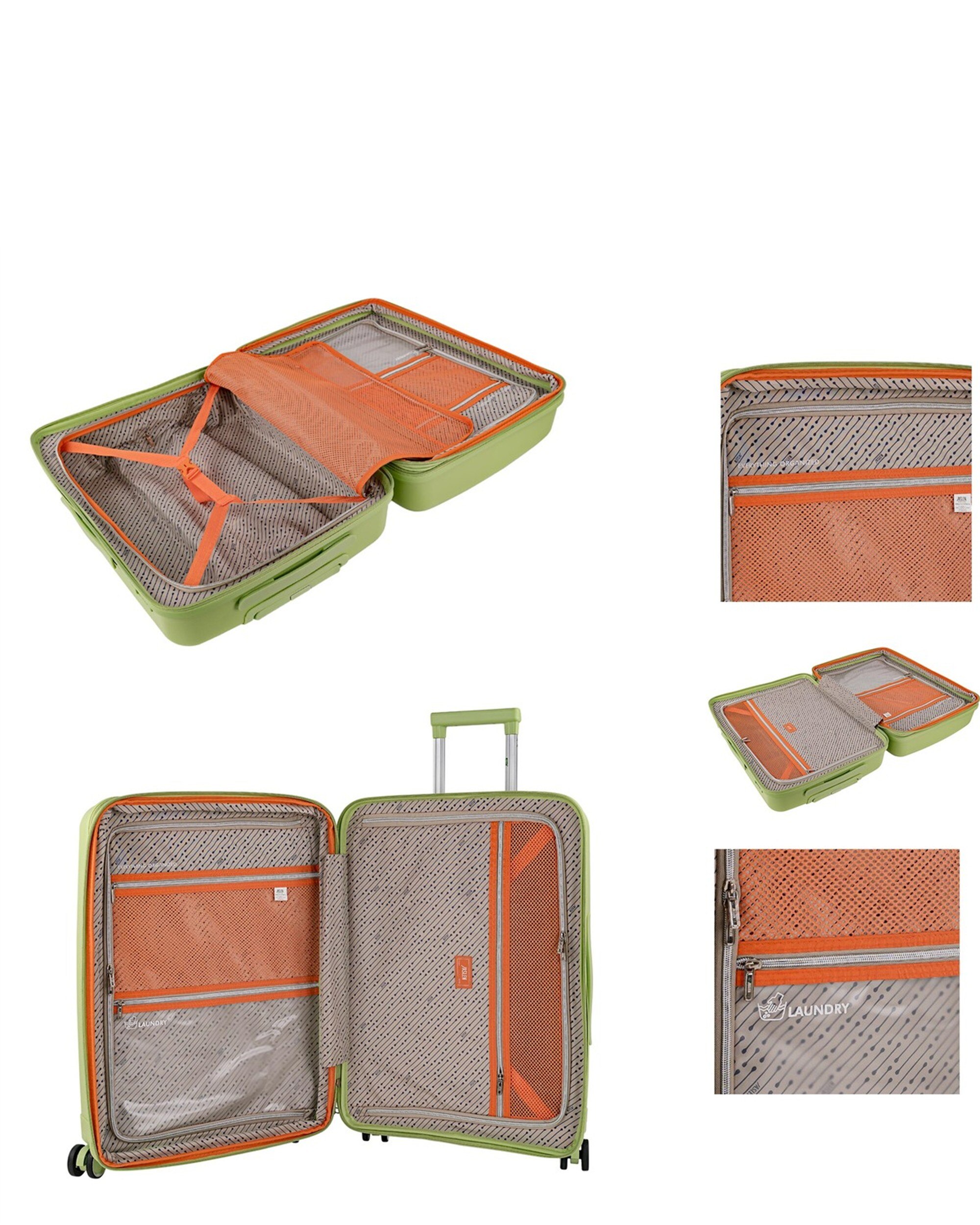 Conjunto de Malas (média e Grande) Luton com Capacidade de 132l Verde-4
