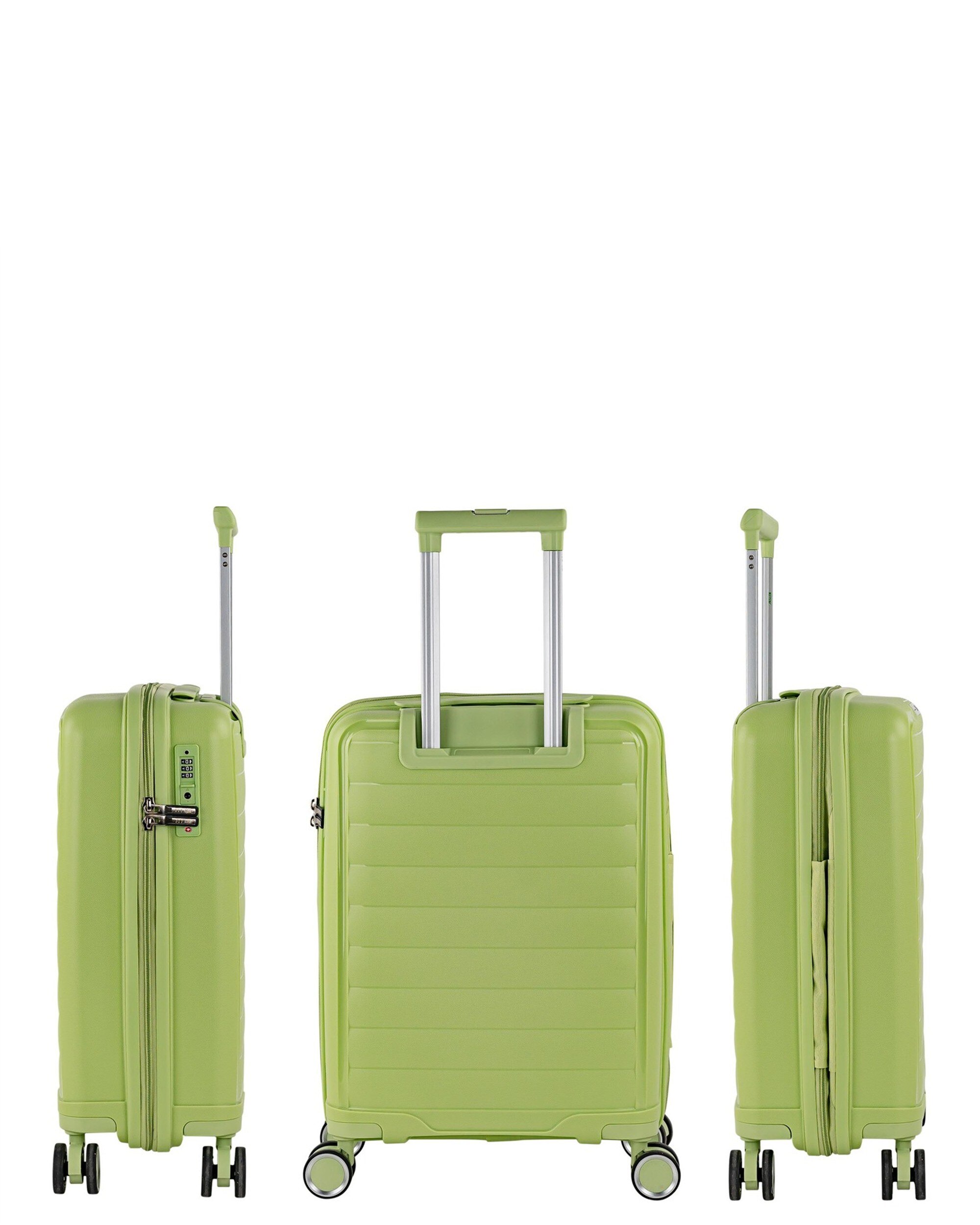Conjunto de Malas (cabine e Grande) Luton com Capacidade de 132l Verde-2