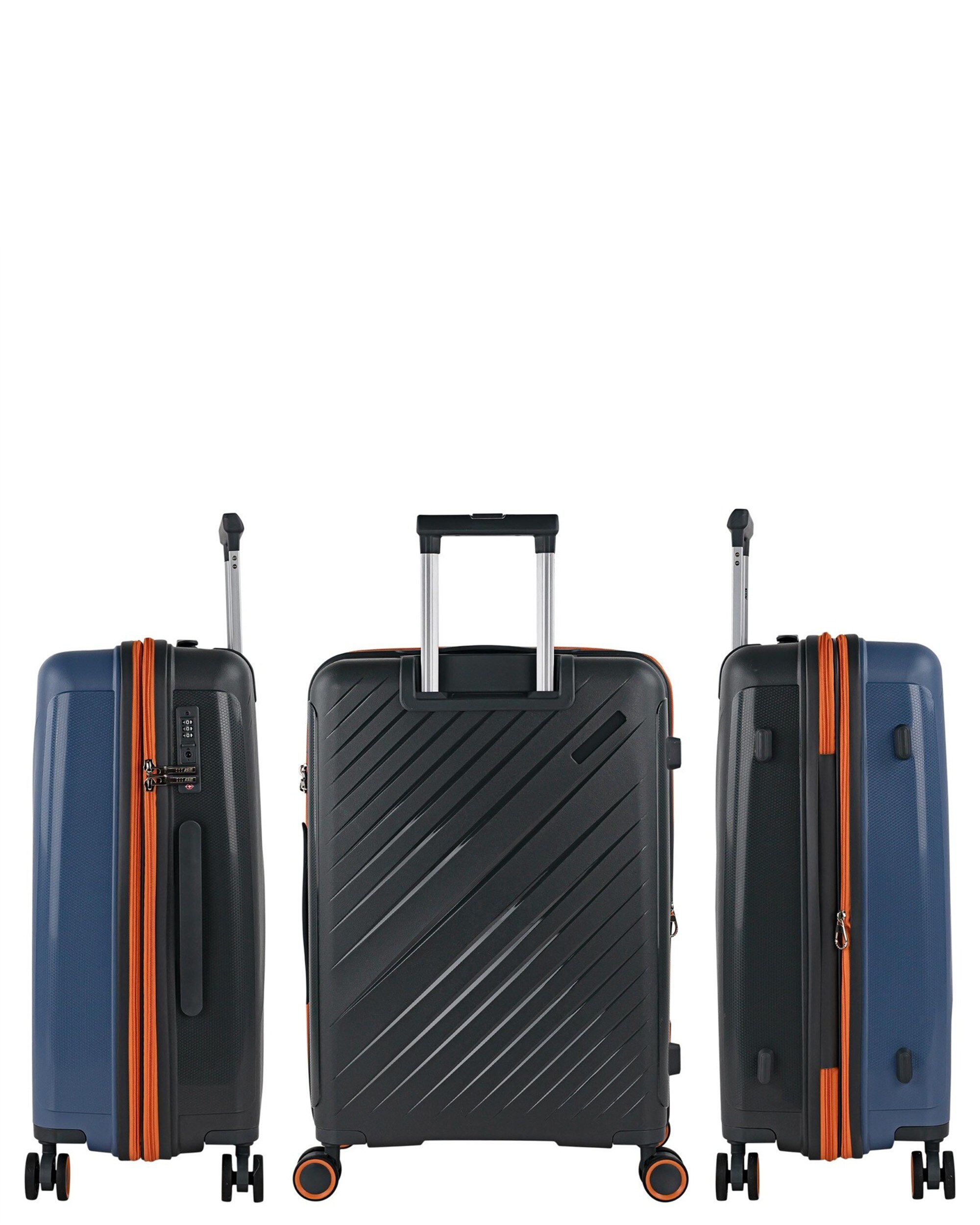 Conjunto de Malas (cabine, Média e Grande) Tivoli com Capacidade de 197l Azul-2