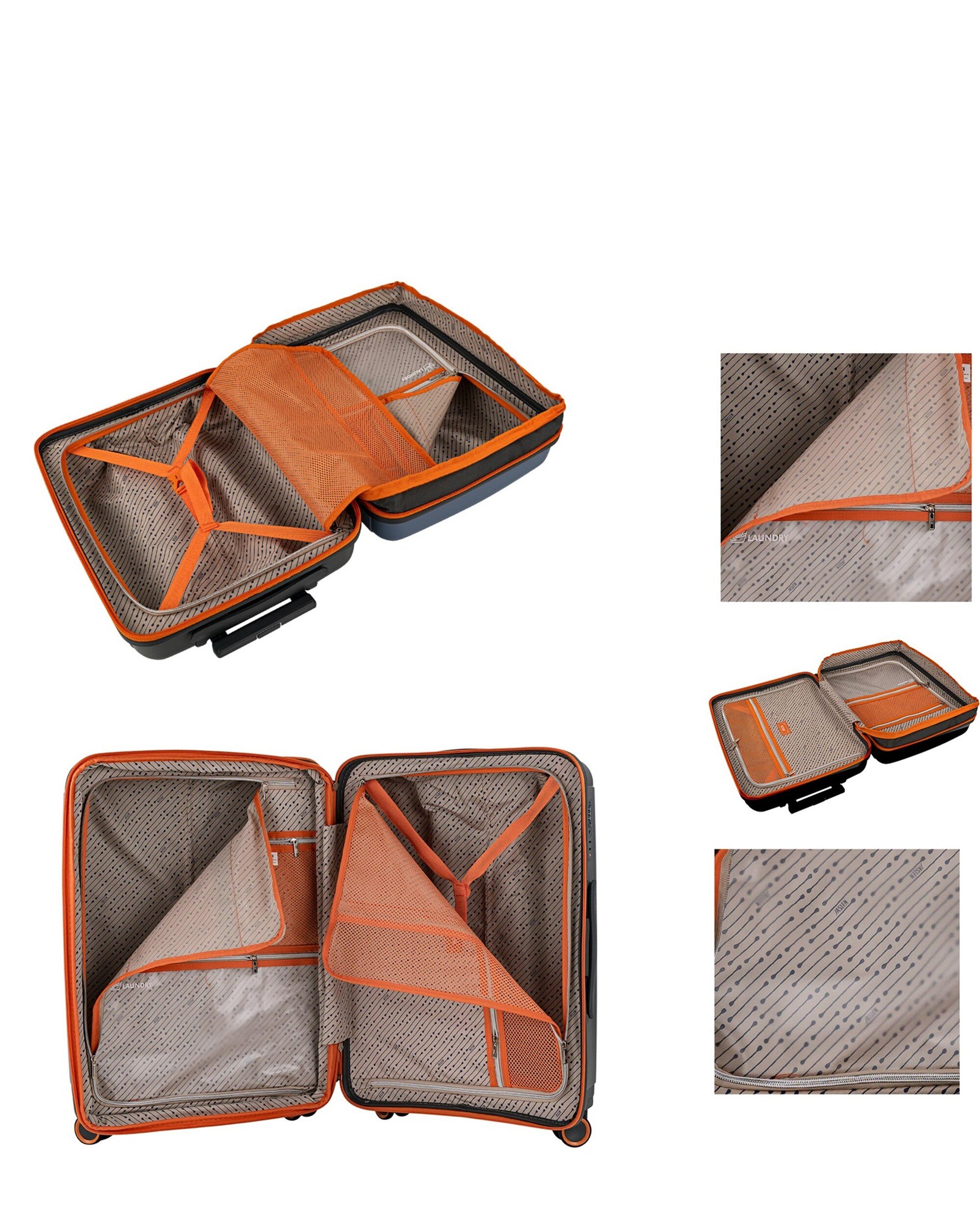 Conjunto de Malas (cabine, Média e Grande) Tivoli com Capacidade de 197l Azul-4