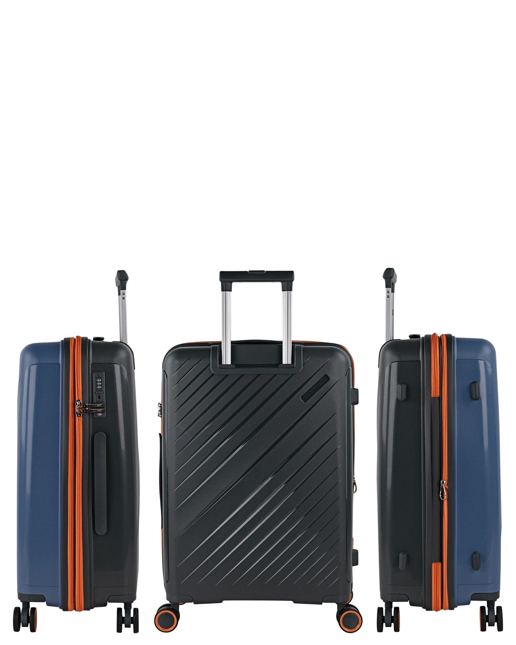 Conjunto de Malas (cabine e Média) Tivoli com Capacidade de 101l Azul-2
