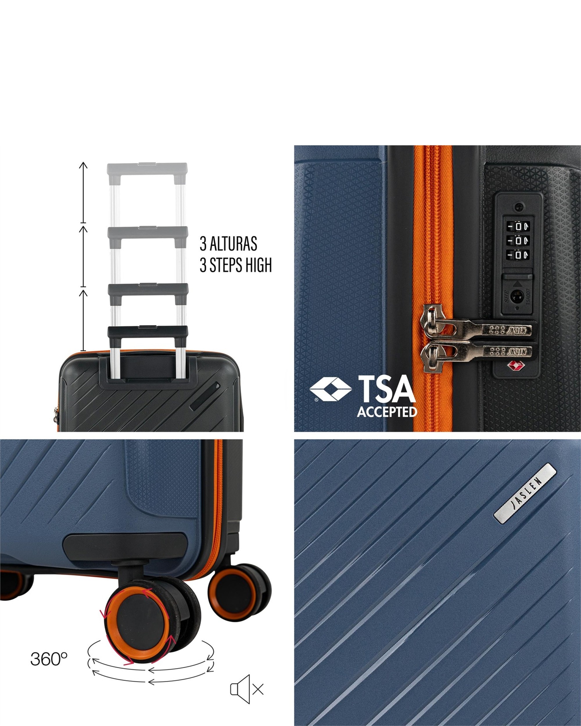 Mala de Cabine Tivoli com Capacidade de 36l Azul-3