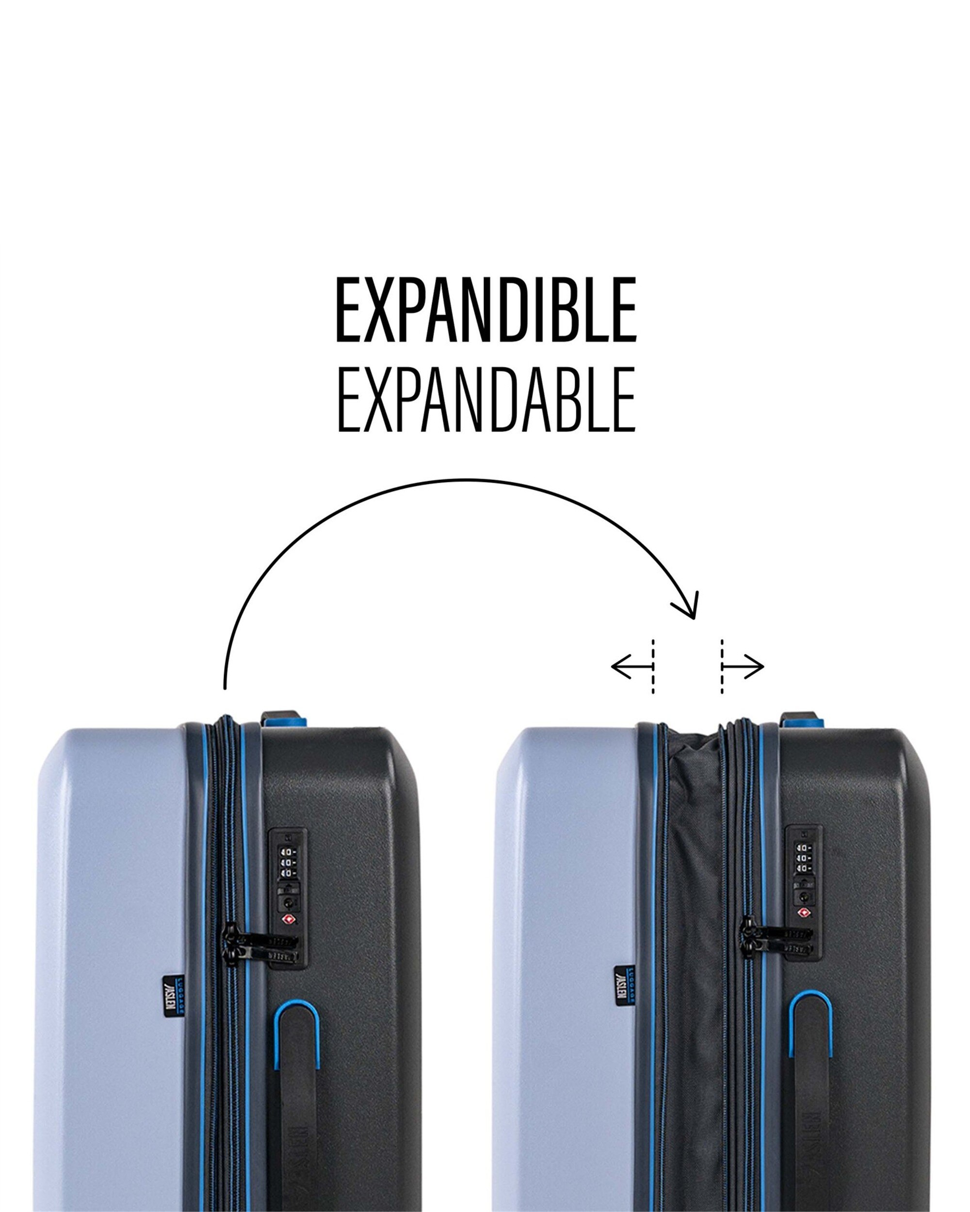 Mala Média Salzburgo com Capacidade de 70l Azul-claro-4