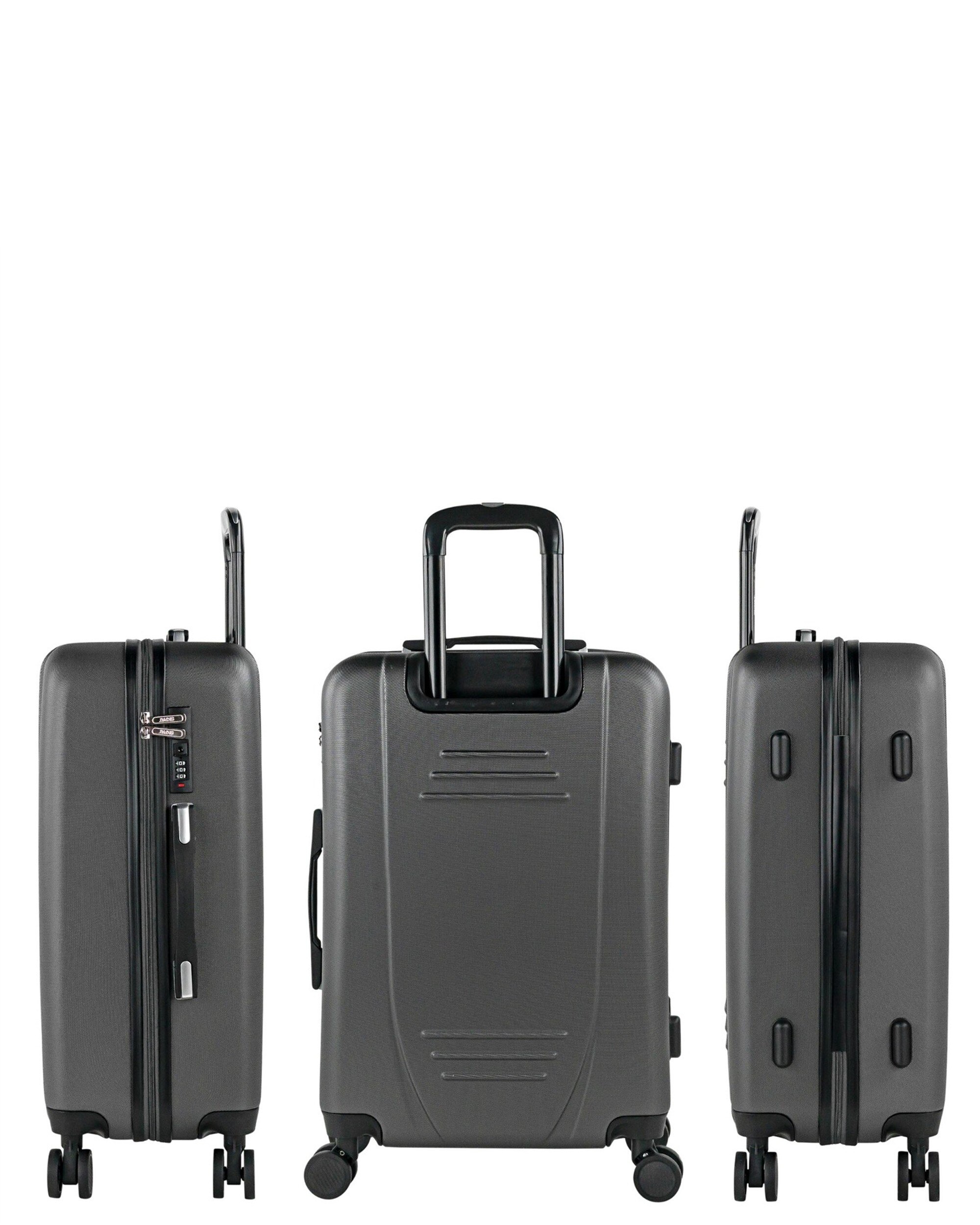 Conjunto de Malas (cabine, Média e Grande) Tiber Rígidas com Capacidade 200 L Cinzento-2