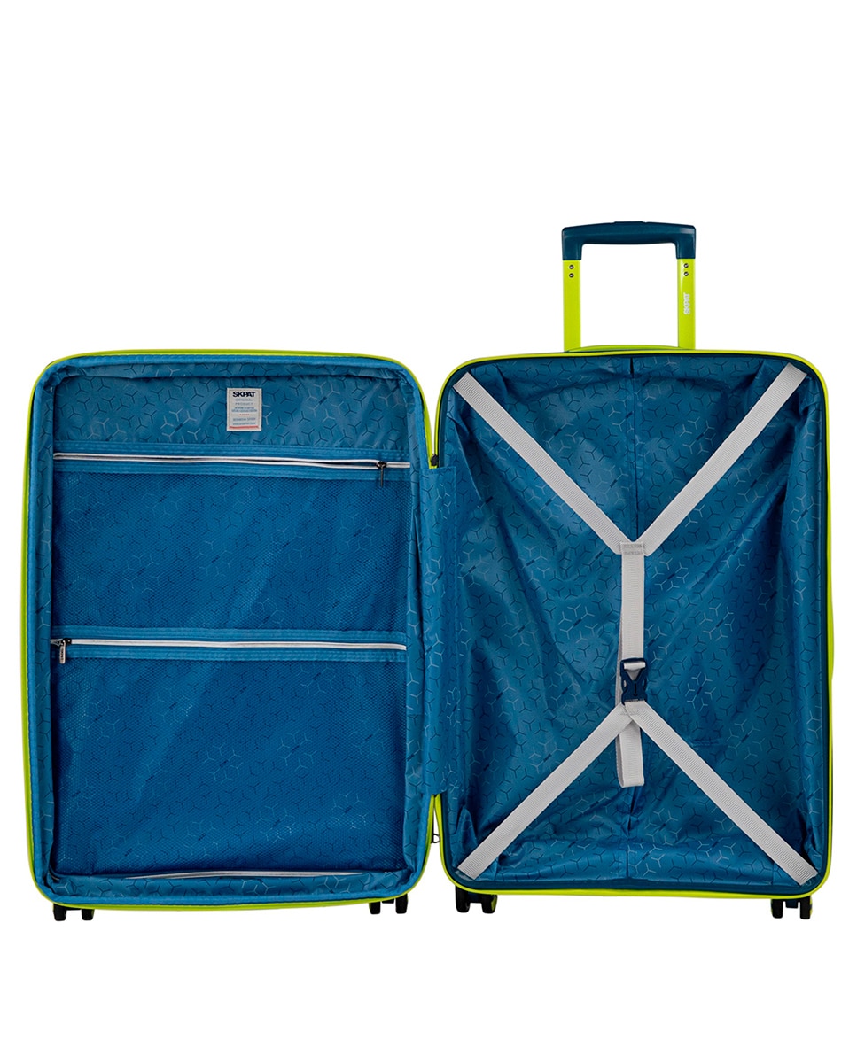 Mala Média Rígida Expansível com Capacidade de 63 L Azul-5