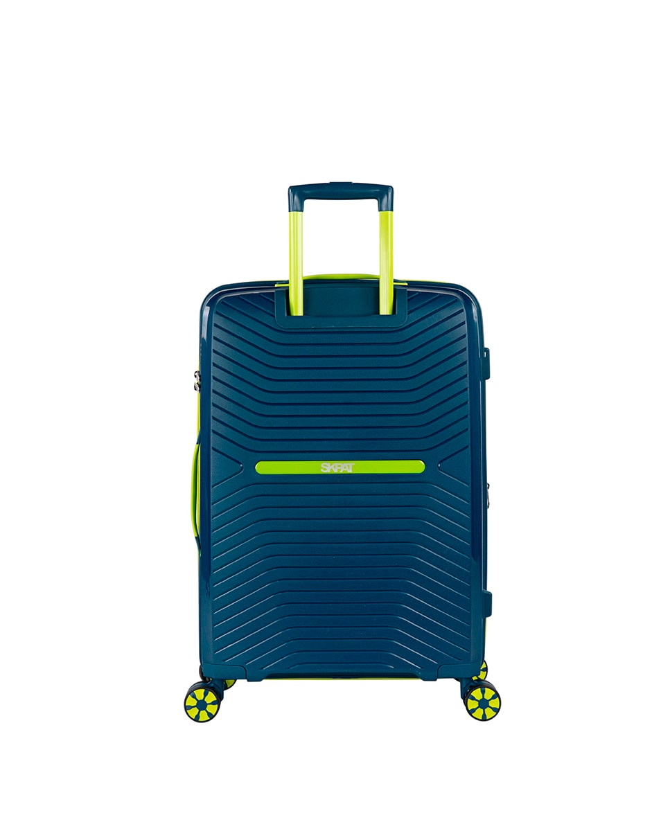 Mala Média Rígida Expansível com Capacidade de 63 L Azul-6