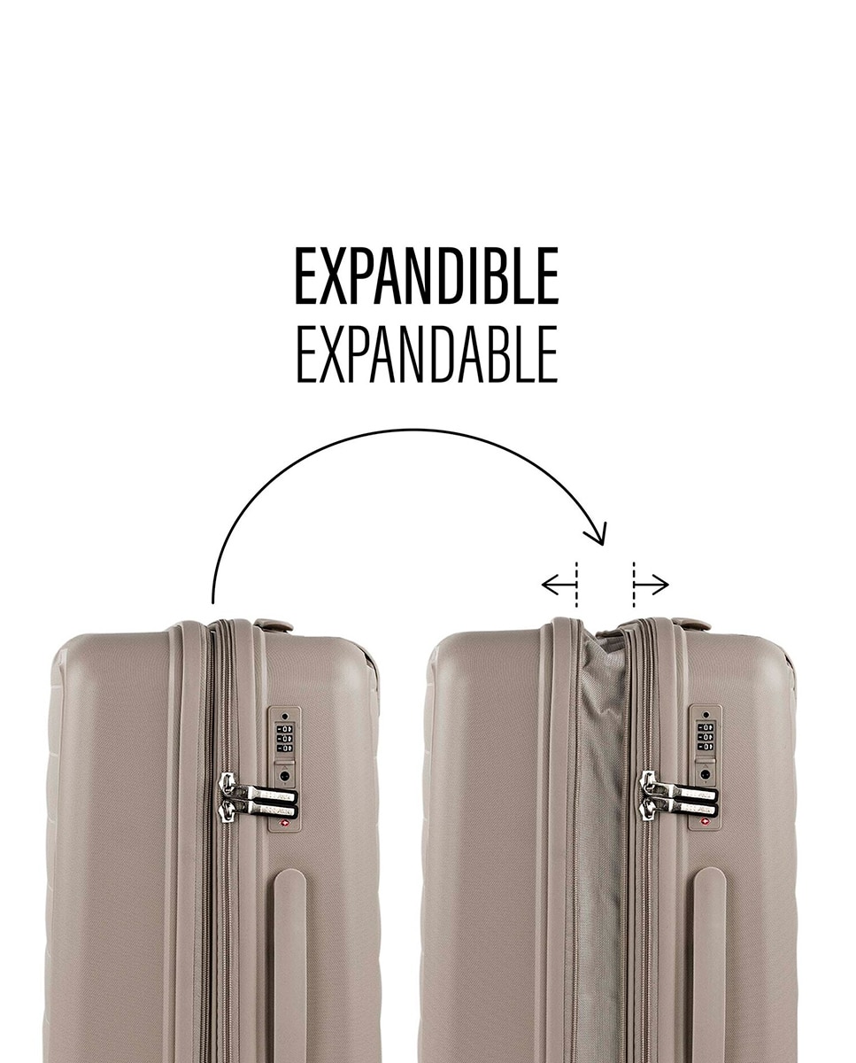 Conjunto de Malas (média e Grande) Luton com Capacidade de 132l Castanho-3
