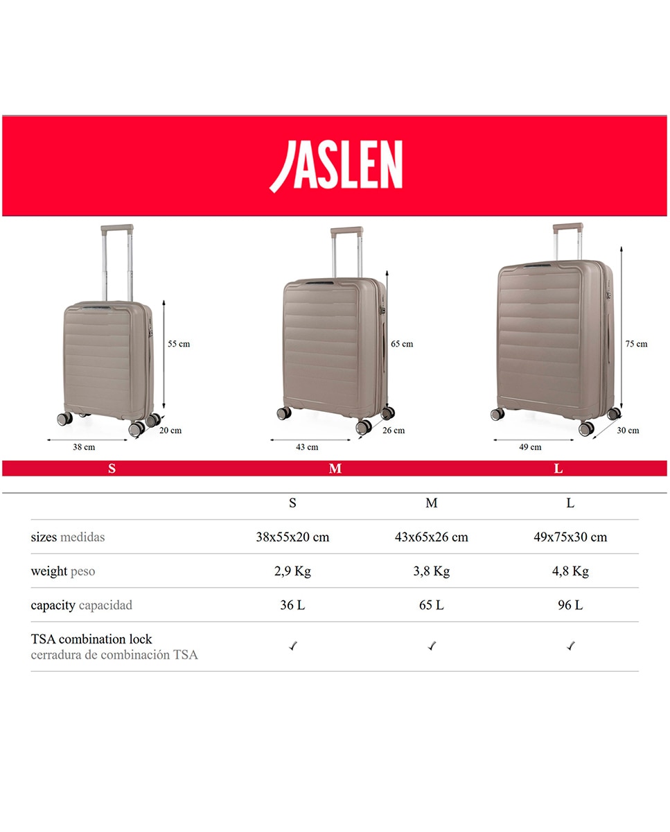 Conjunto de Malas (média e Grande) Luton com Capacidade de 132l Castanho-4