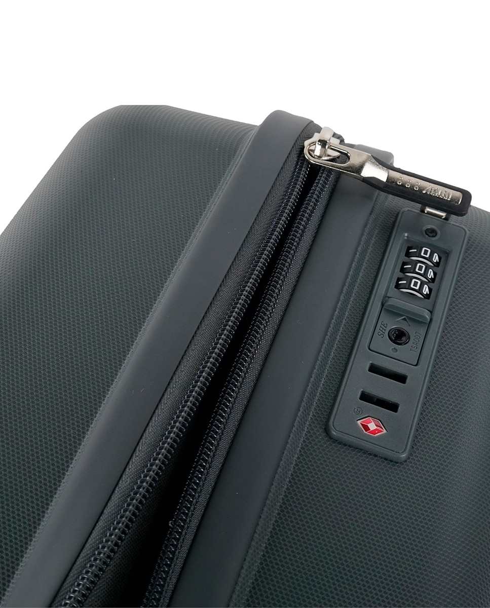 Conjunto de Malas (cabine e Grande) Luton com Capacidade de 132l Preto-2