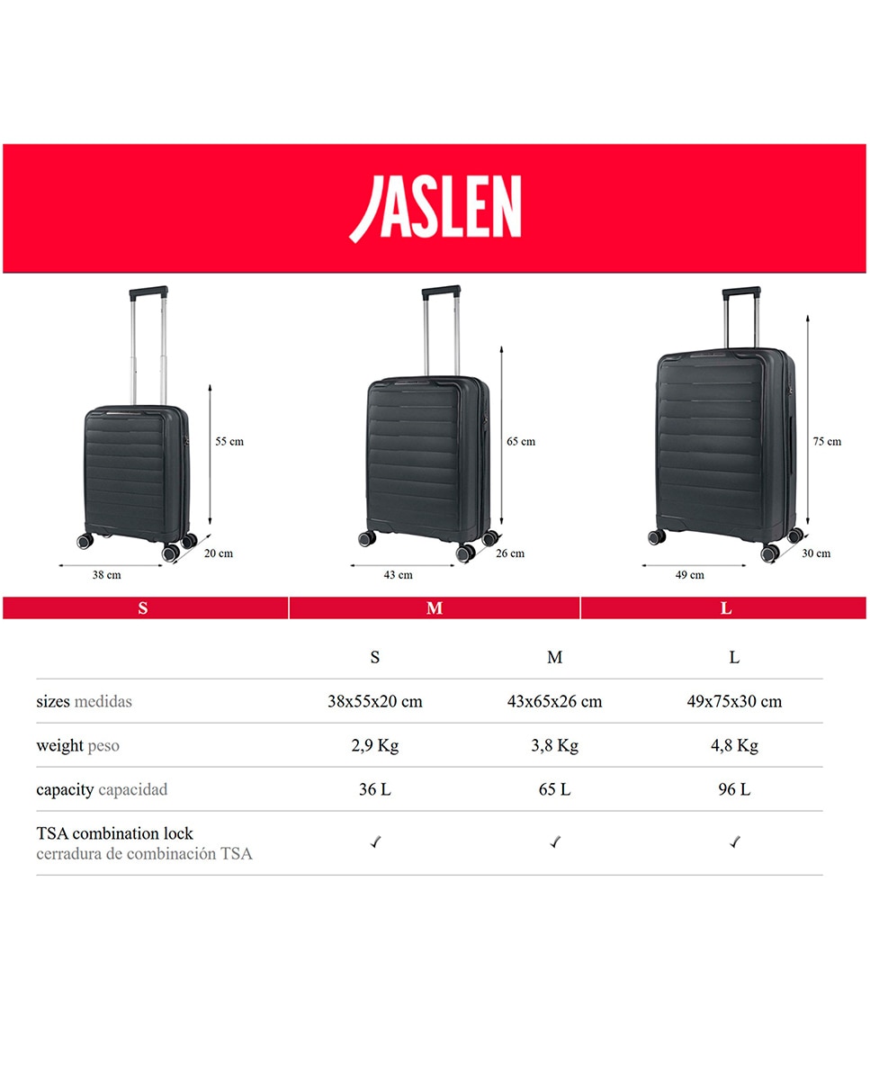 Mala Média Luton com Capacidade de 65l Preto-5