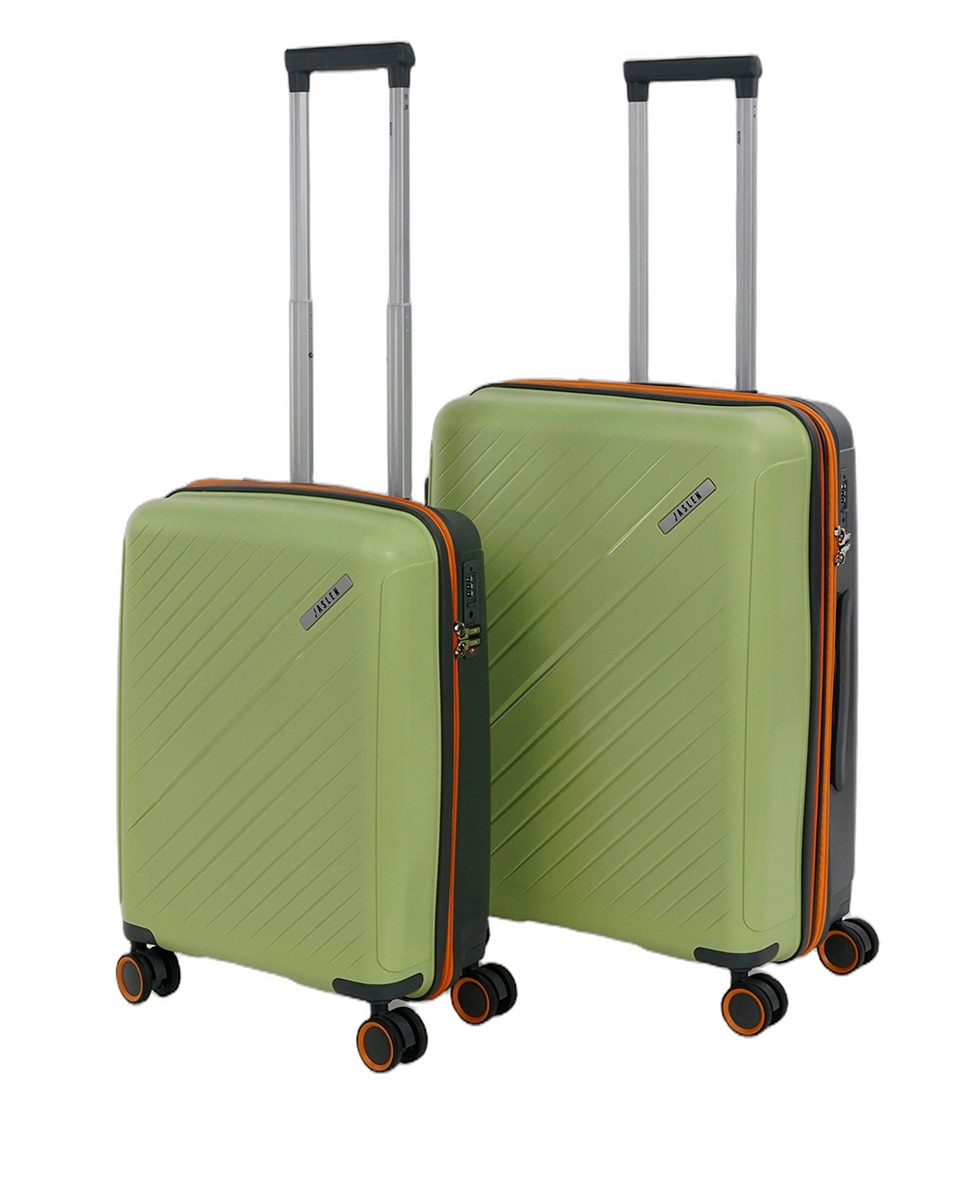 Conjunto de Malas (cabine e Média) Tivoli com Capacidade de 101l Verde-1