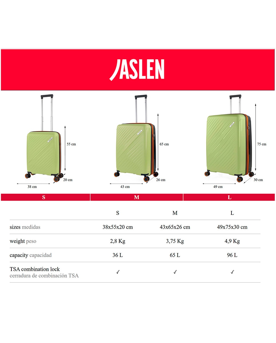 Conjunto de Malas (cabine e Grande) Tivoli com Capacidade de 132l Verde-4