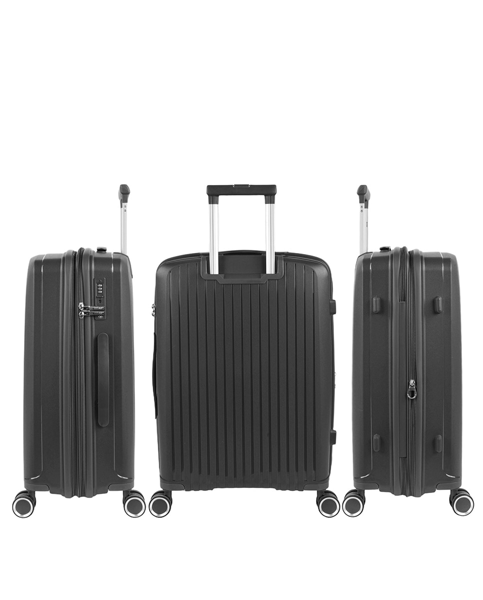 Conjunto de Malas (cabine, Média e Grande) Luton com Capacidade de 197l Preto-2