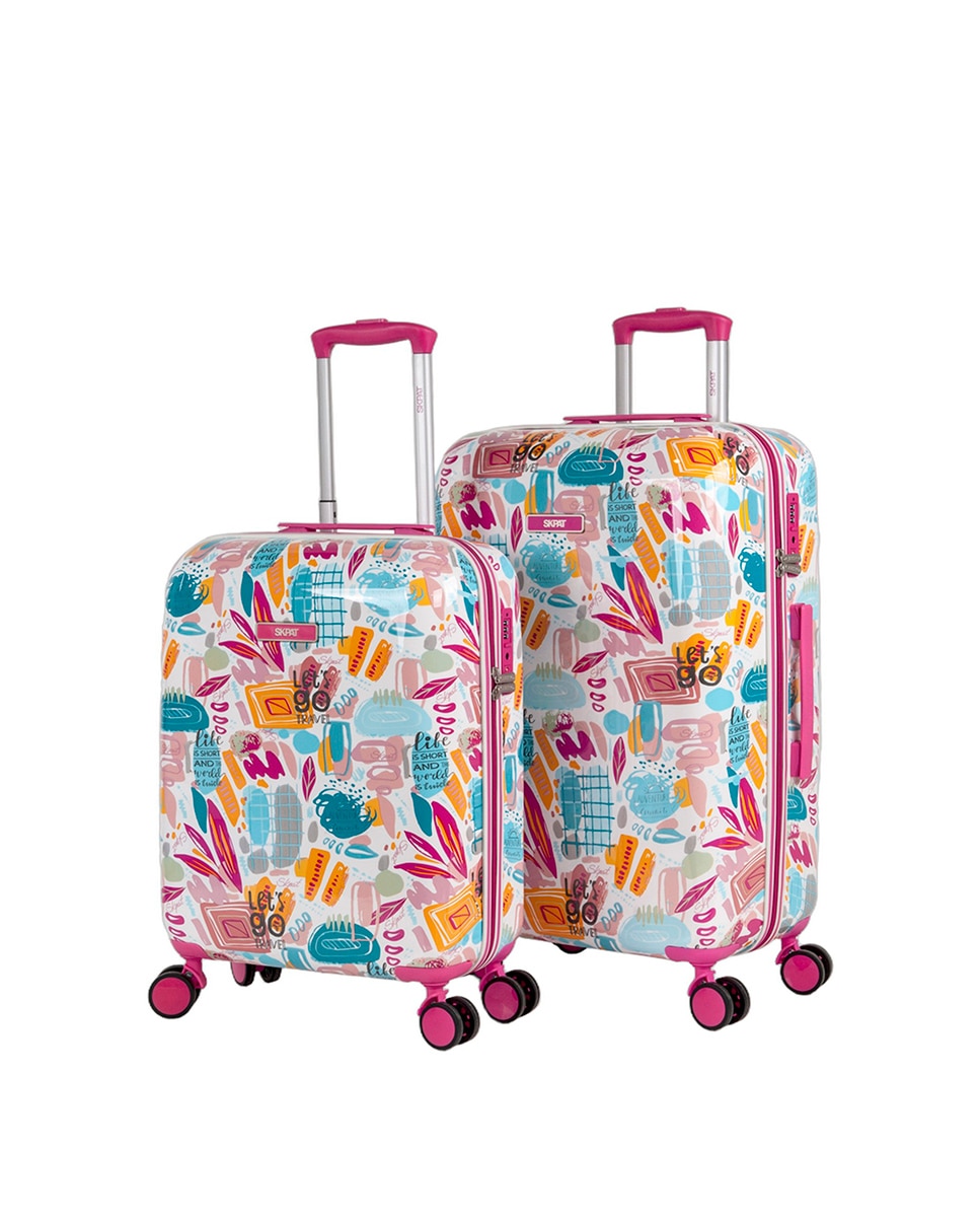 Imagem 0 de Conjunto de Malas (cabine e Média) Chloe com Capacidade de 60l