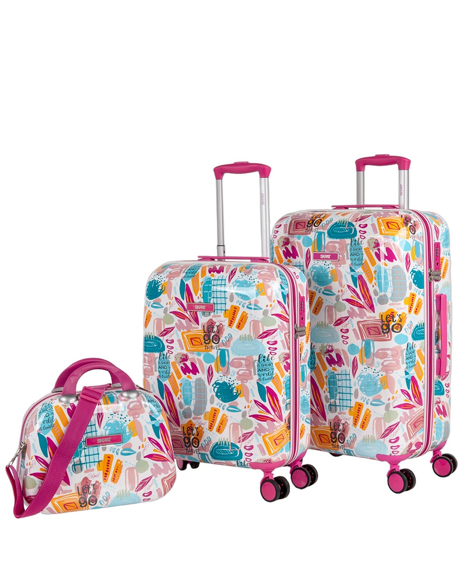 Imagem 0 de Conjunto de Malas (cabine, Média e Necessaire) Chloe com Capacidade de 60l