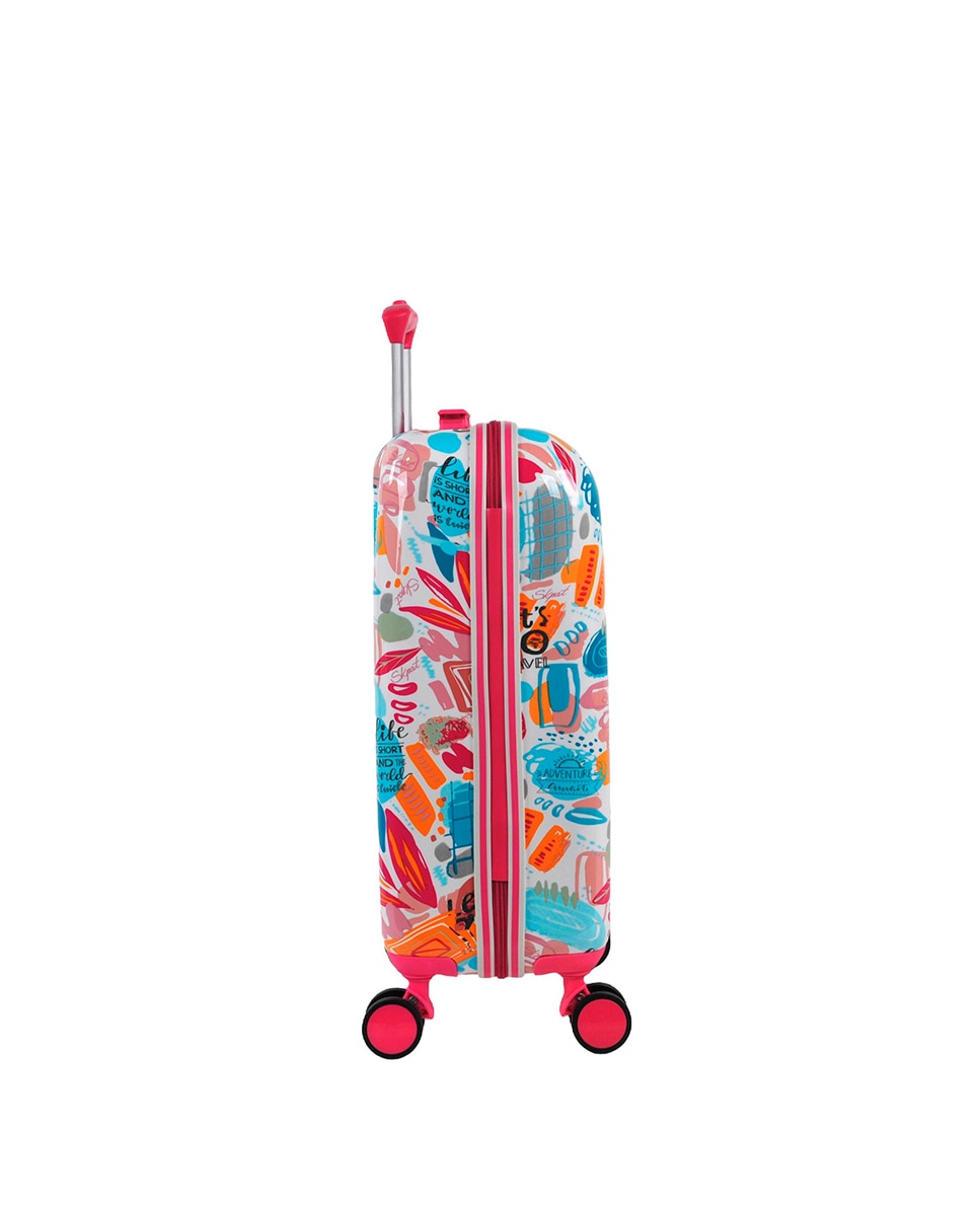 Mala de Cabine Chloe Rígida com Capacidade de 38 L Fúcsia-3