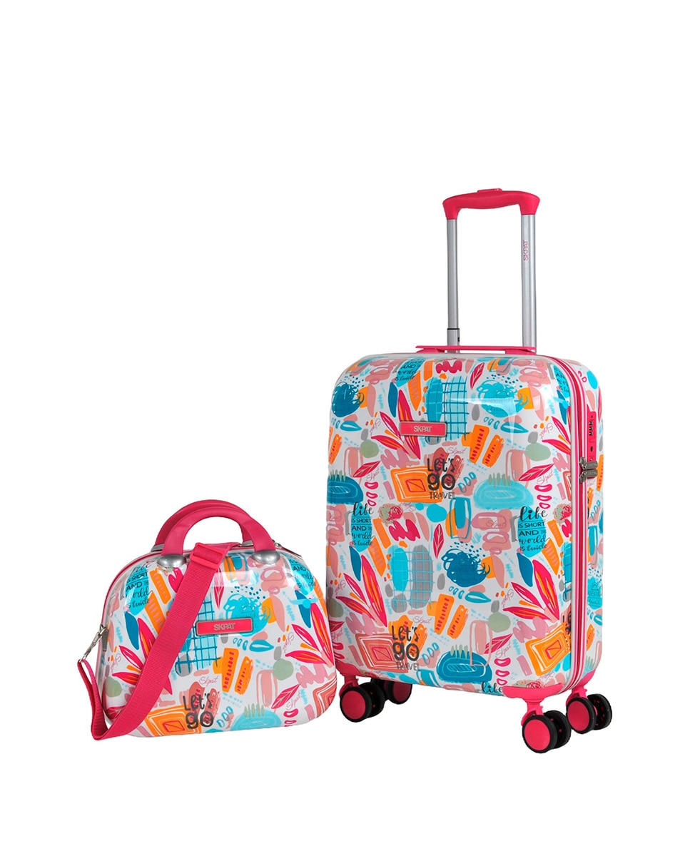 Imagem 0 de Mala de Cabine com Necessaire Rígido Chloe com Capacidade de 38 L