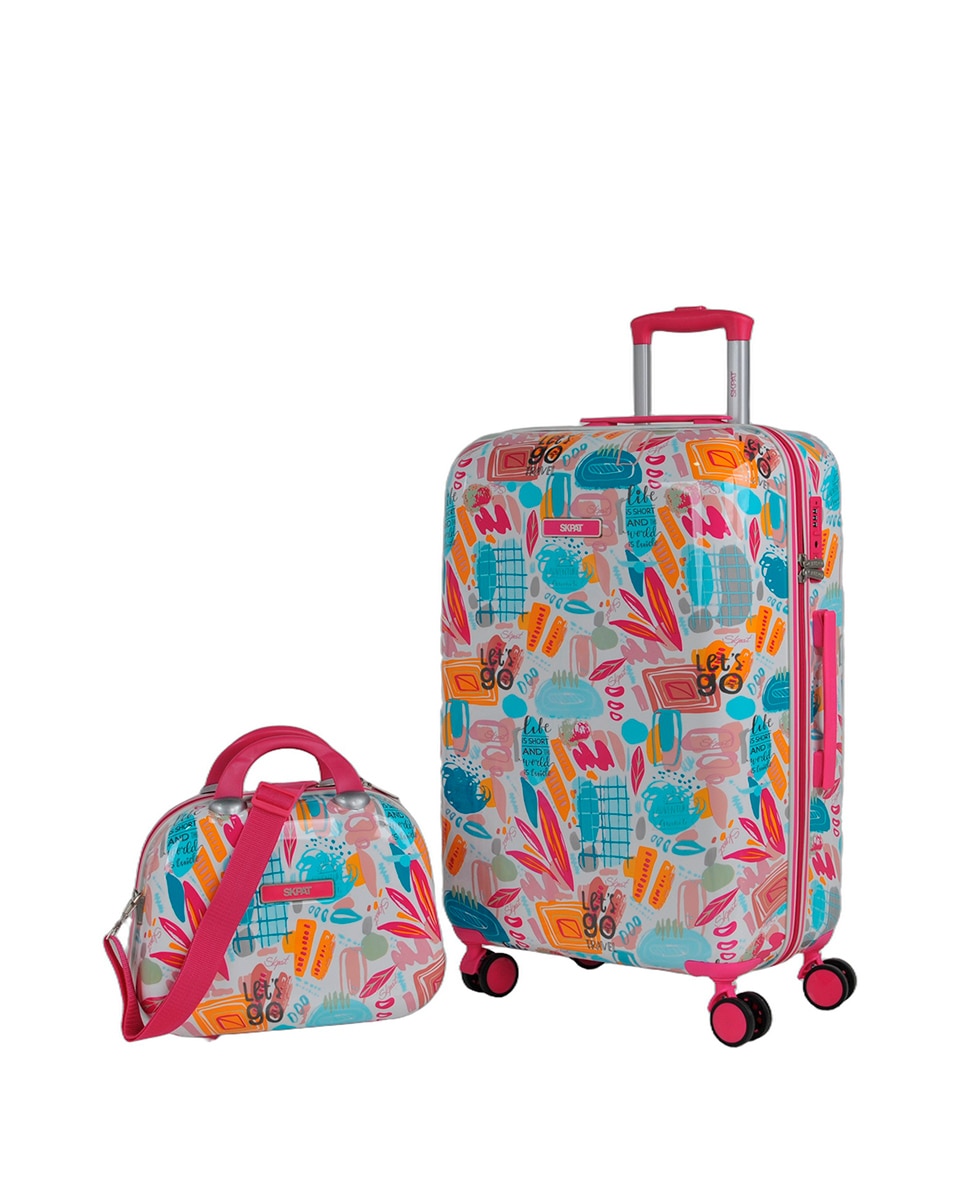Imagem 0 de Malas Média com Necessaire Rígida Chloe com Capacidade de 60 L