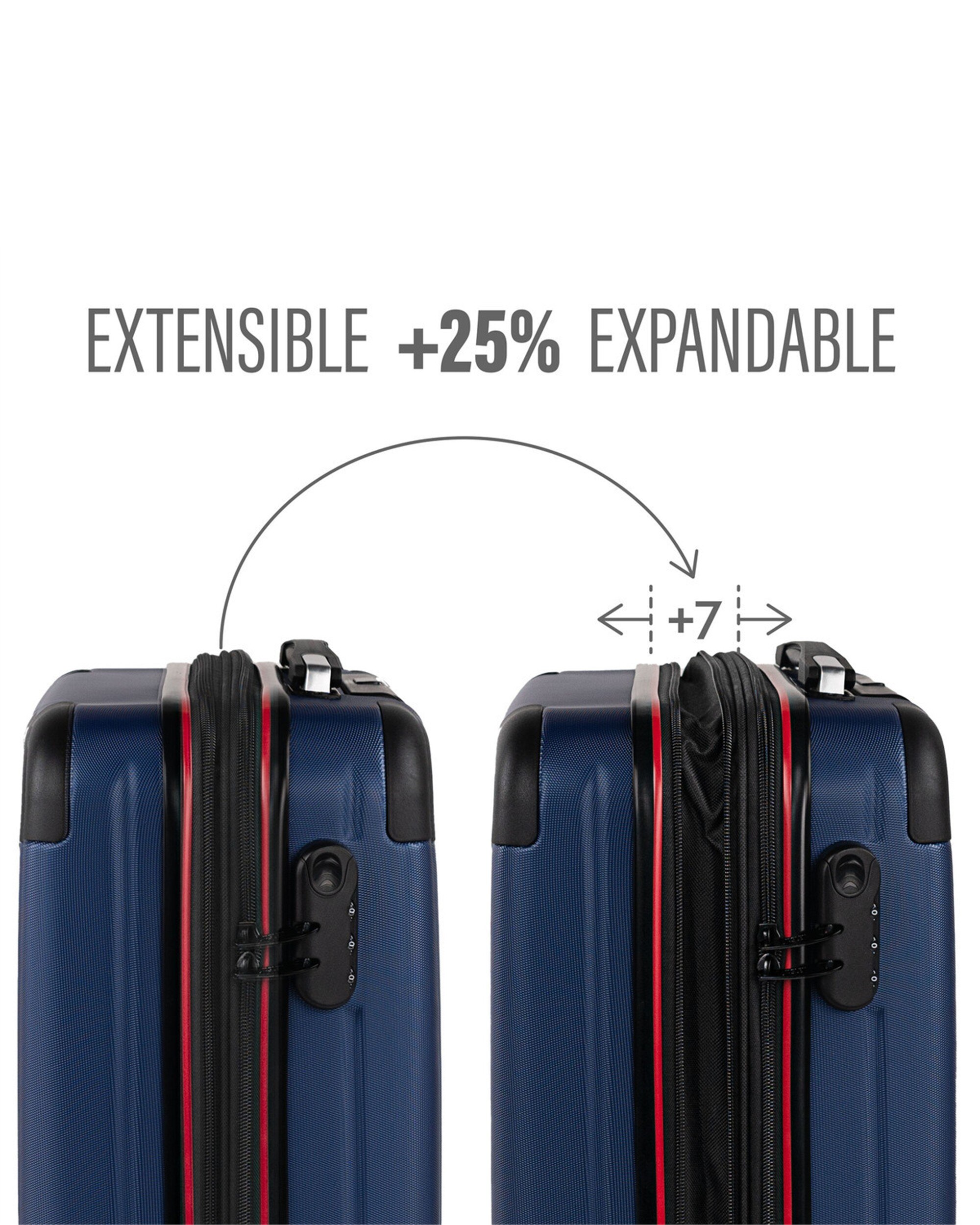 Conjunto de Mala e Mochila de Cabine Turín Capacidade 60l Azul-5