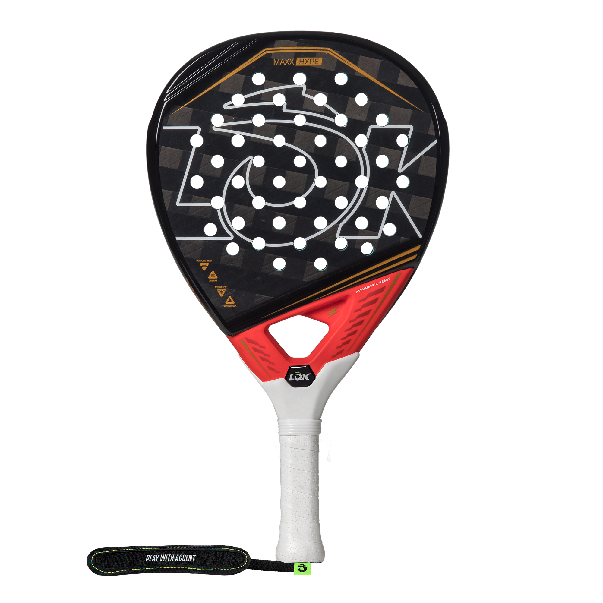 Raquete de Pádel Maxx Hype Lok Vermelho-2