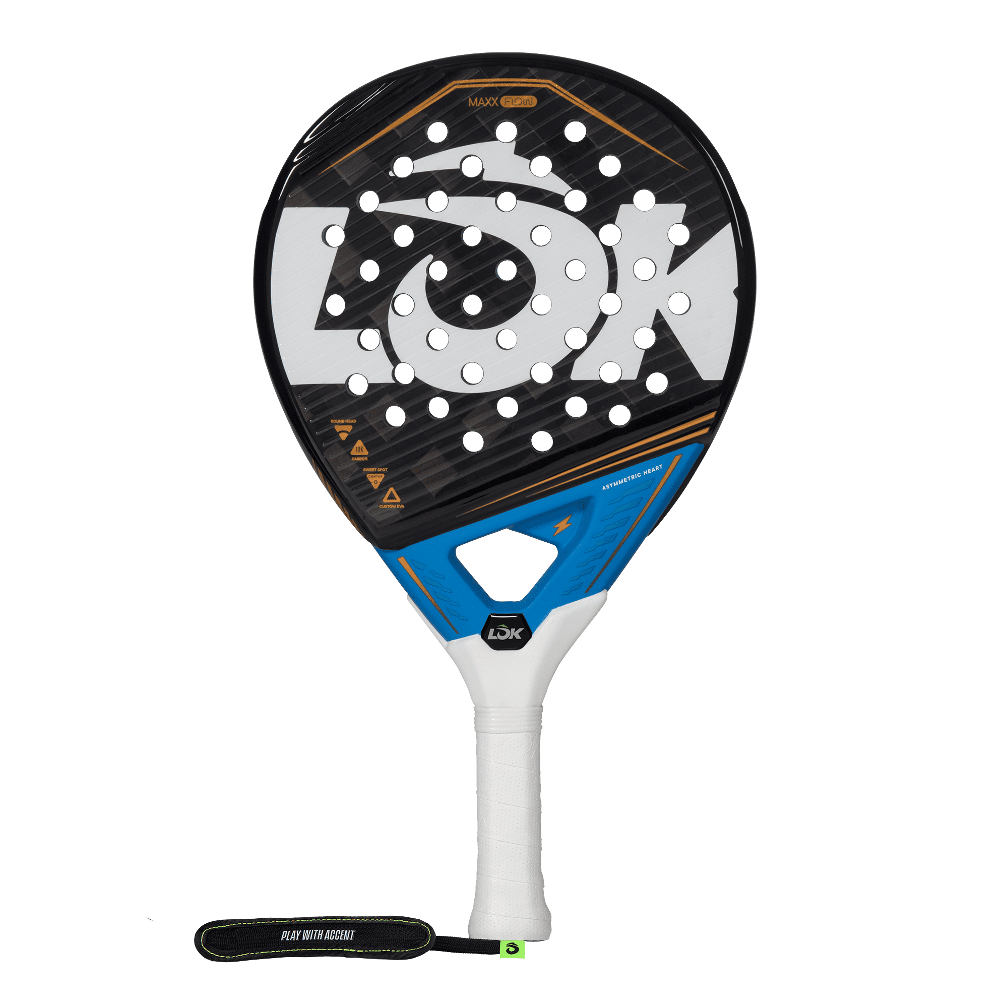 Raquete de Pádel Maxx Flow Lok Azul-3