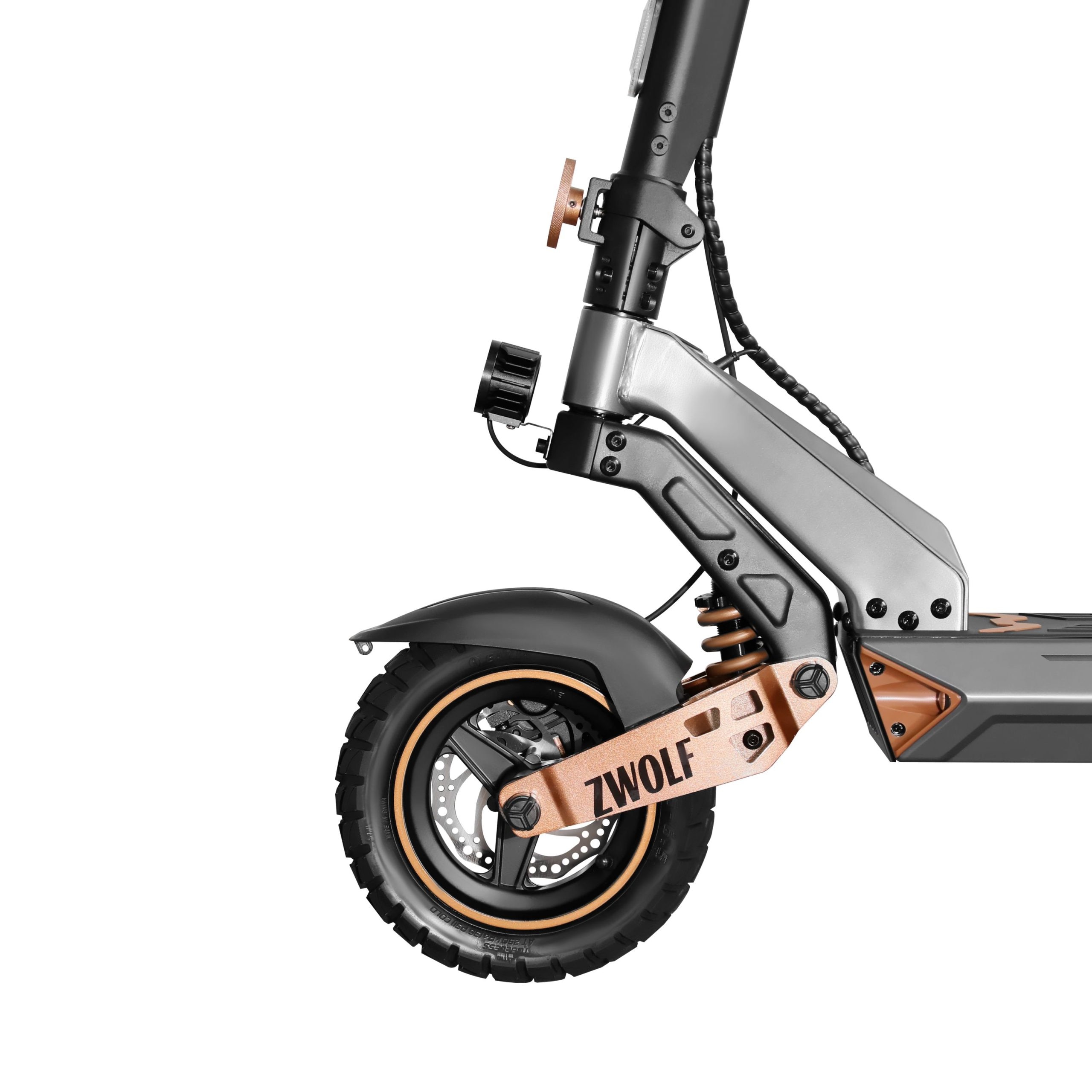 Trotinete Elétrica Zwolf Plus de Zwheel Castanho-3