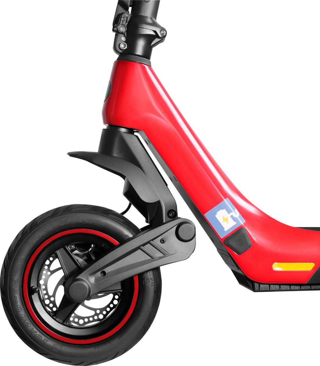 Patinete Elétrico Dobrável ZLion PRO Corallium Vermelho-3