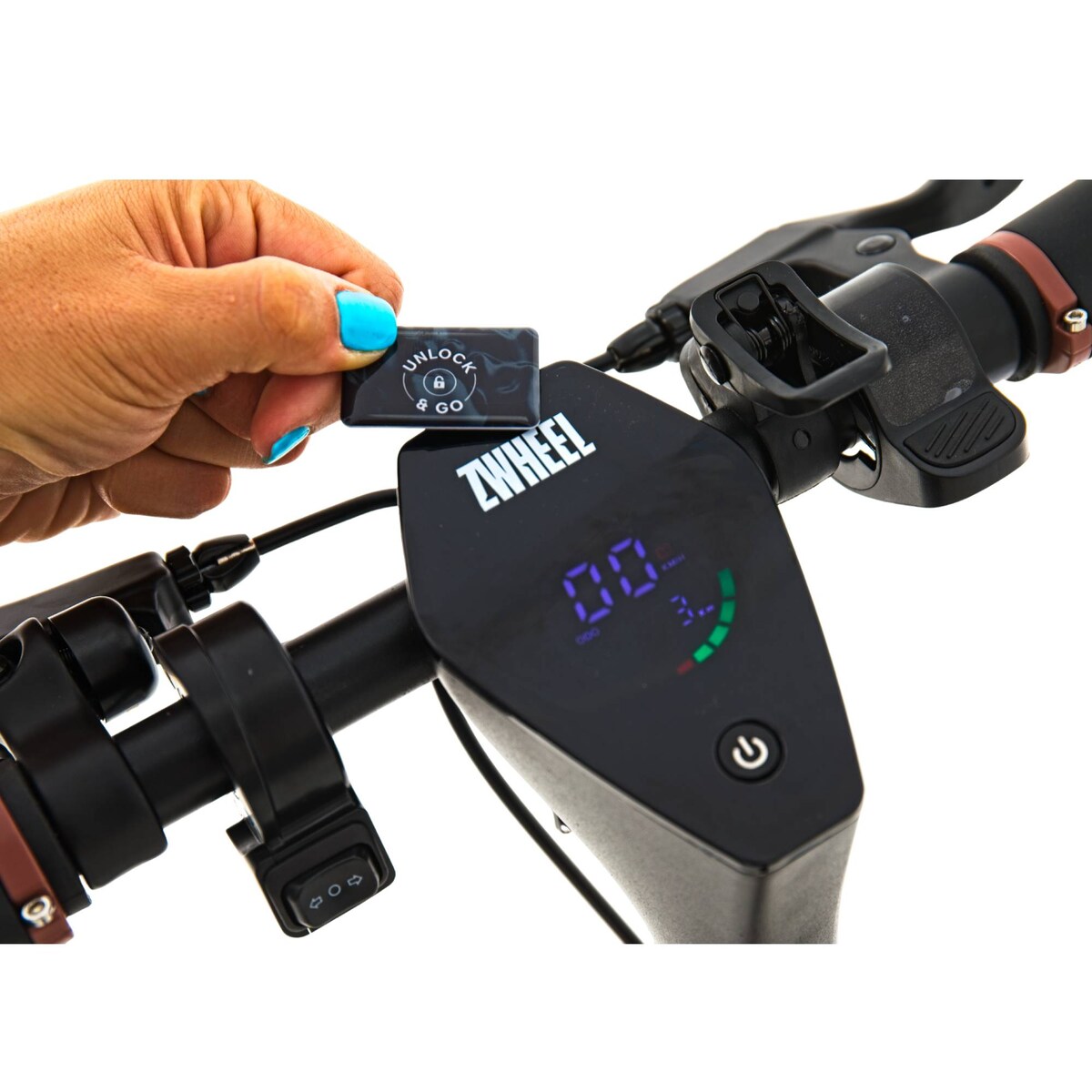 Patinete Elétrico Dobrável Zfox Max Roasted Coffee Castanho-4