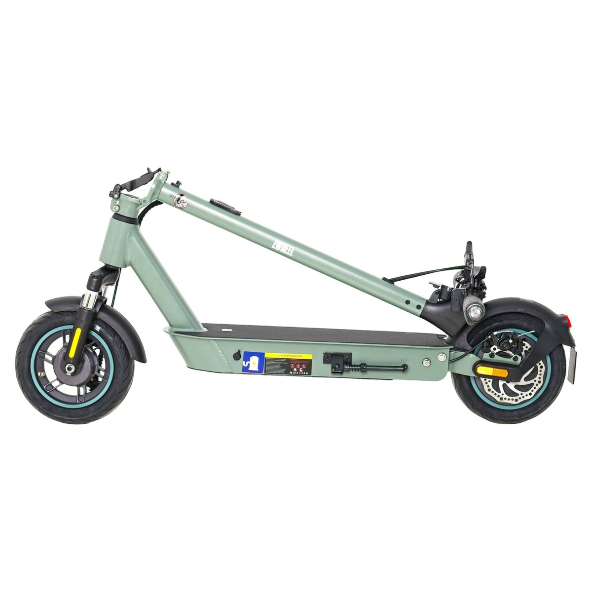 Patinete Elétrico Dobrável Zfox Max Street Hunter Verde-4