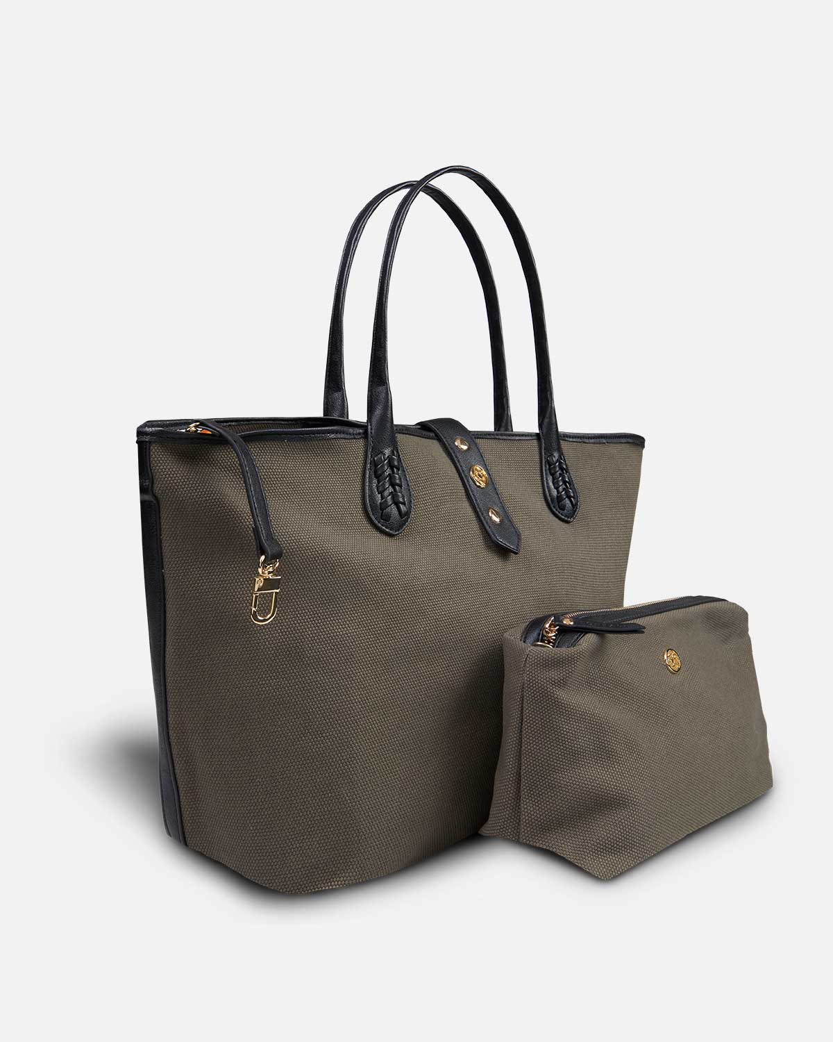Mala Shopper Sintra Verde-militar-3