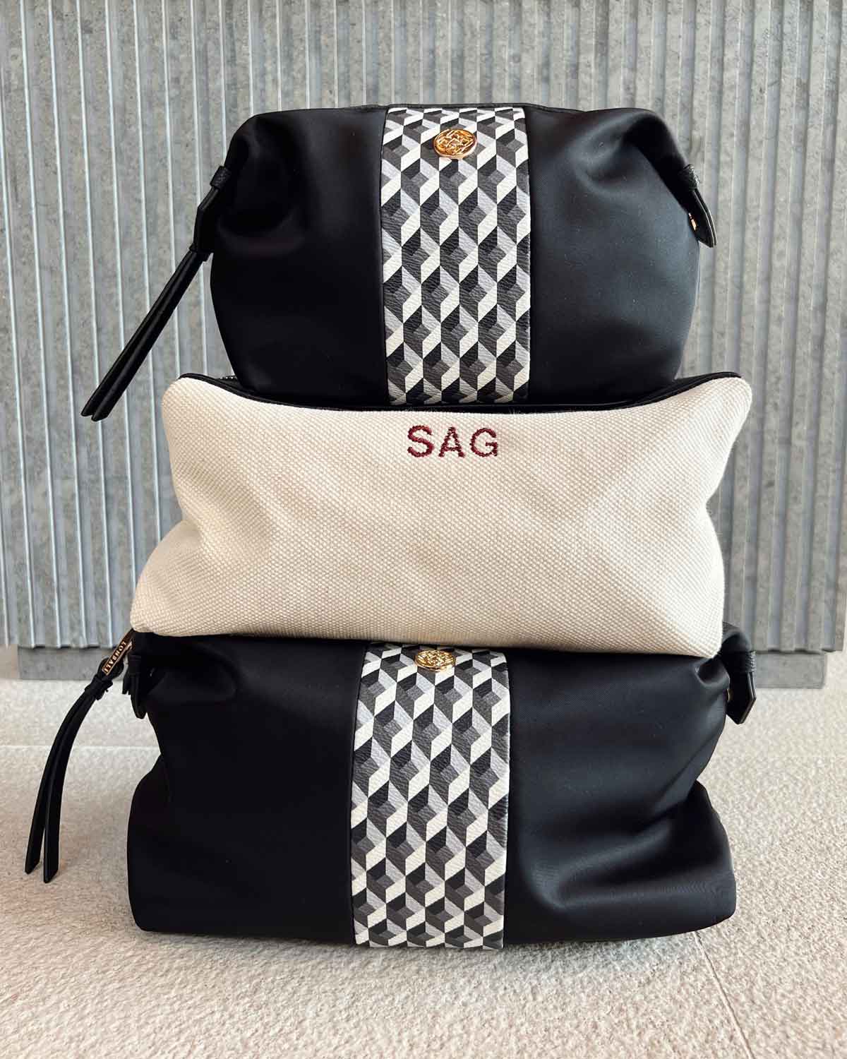 Necessaire Grande Born Lite com Fecho Zip Preto-5