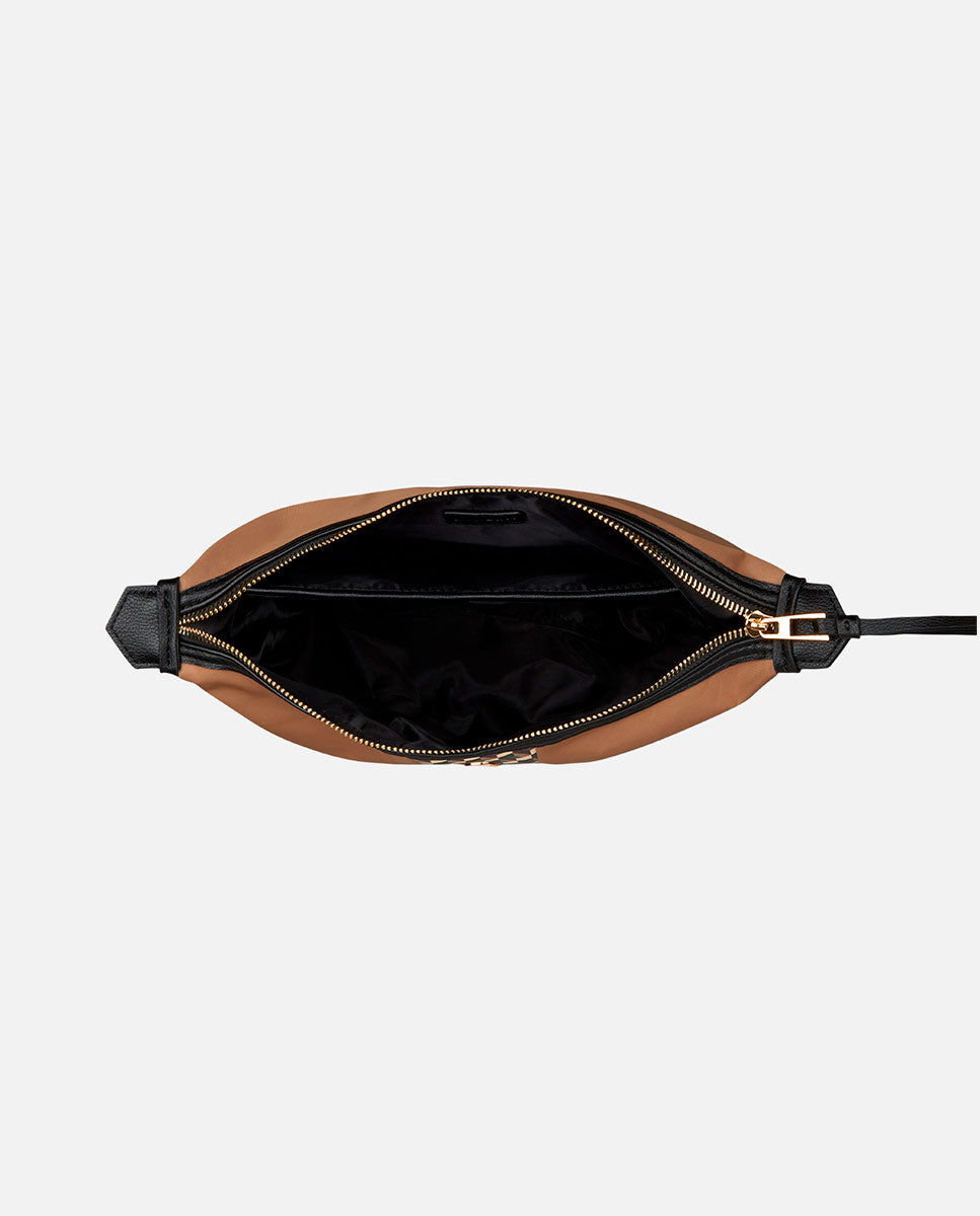 Necessaire Grande Born Lite com Fecho Zip Castanho-4