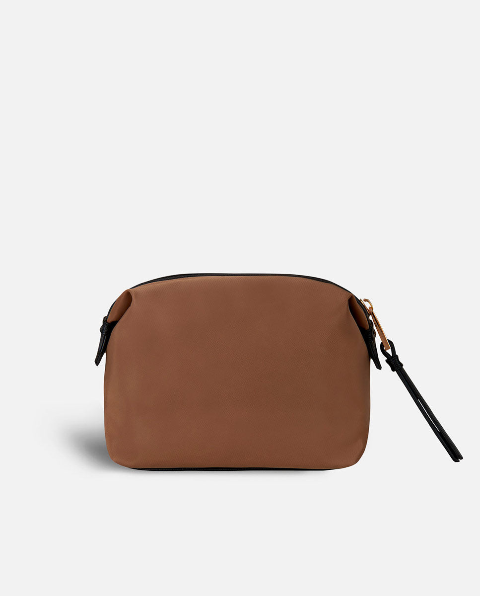 Necessaire Pequeno Born Lite com Fecho Zip Castanho-4
