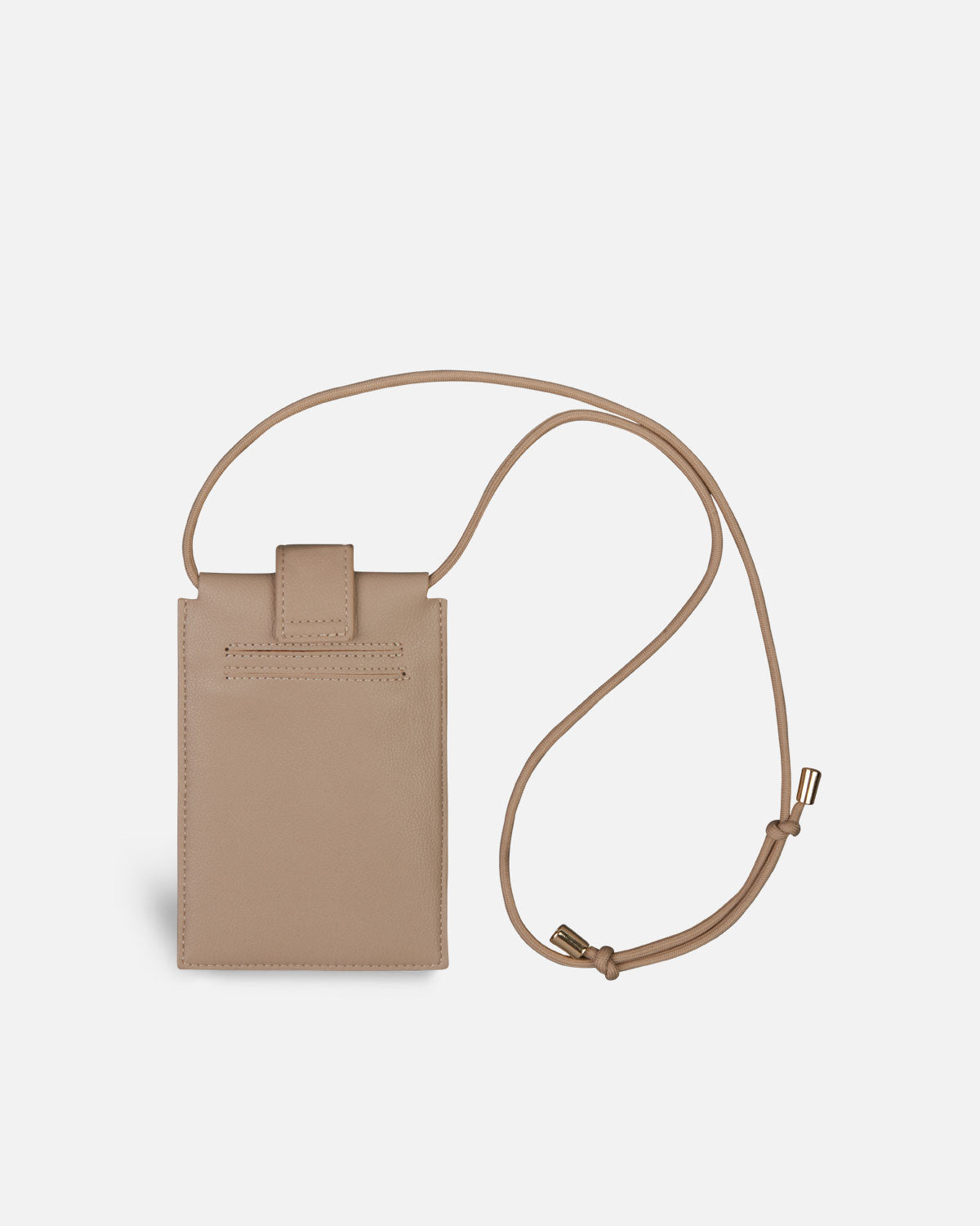 Bolsa para Telemóvel com Fecho Basic Conscious Compatível com Smartphone Bege-2
