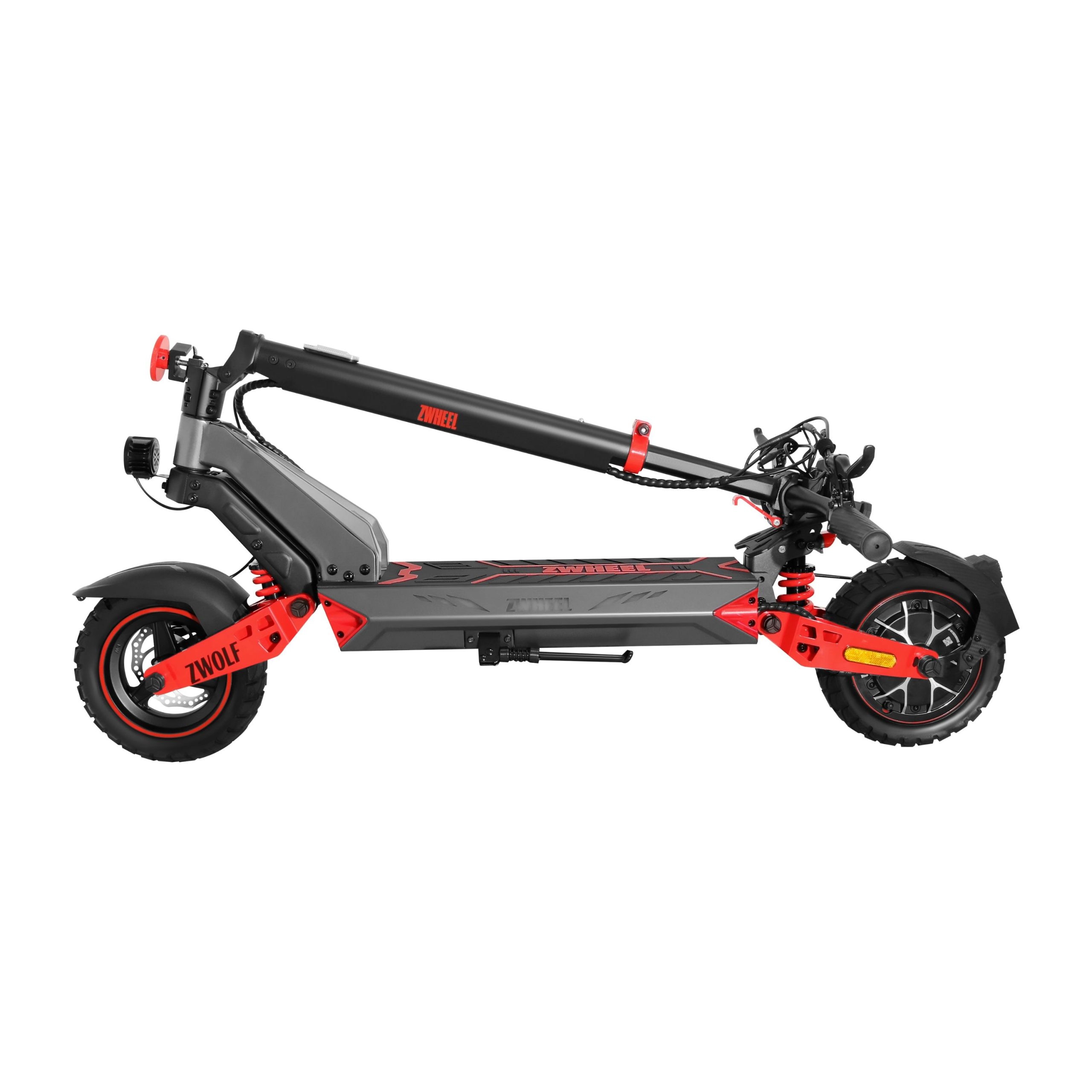 Trotinete Elétrica Zwolf de Zwheel Vermelho-2