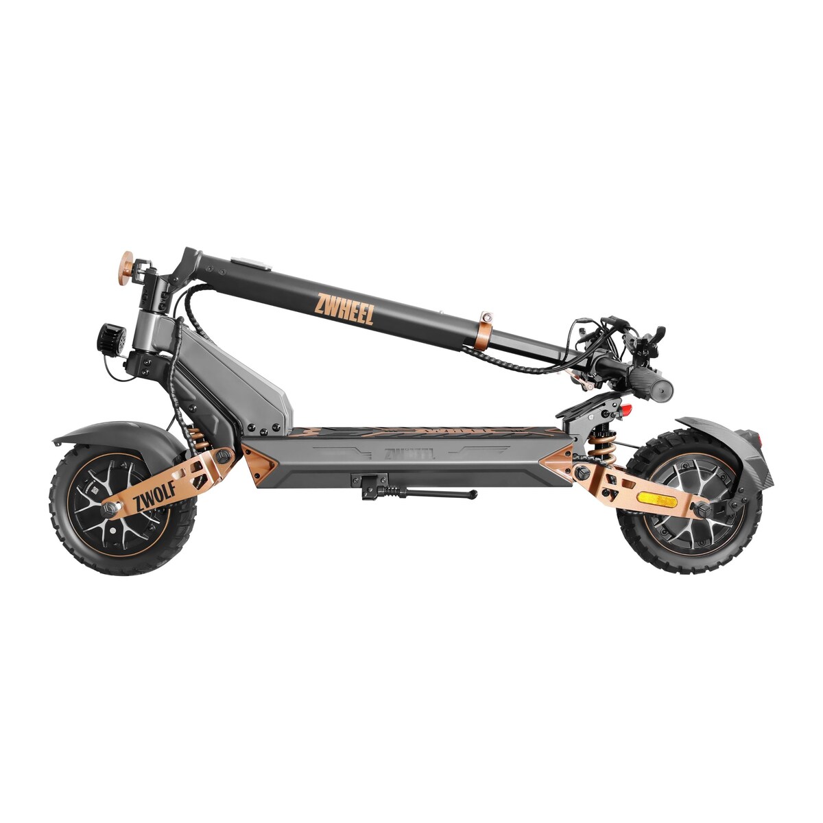 Trotinete Elétrica Zwolf Duo de Zwheel Castanho-2