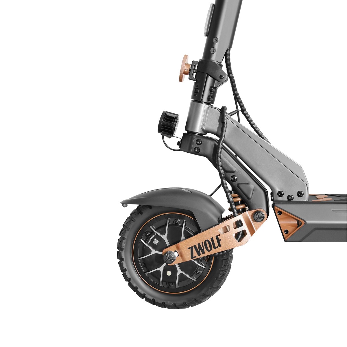 Trotinete Elétrica Zwolf Duo de Zwheel Castanho-3