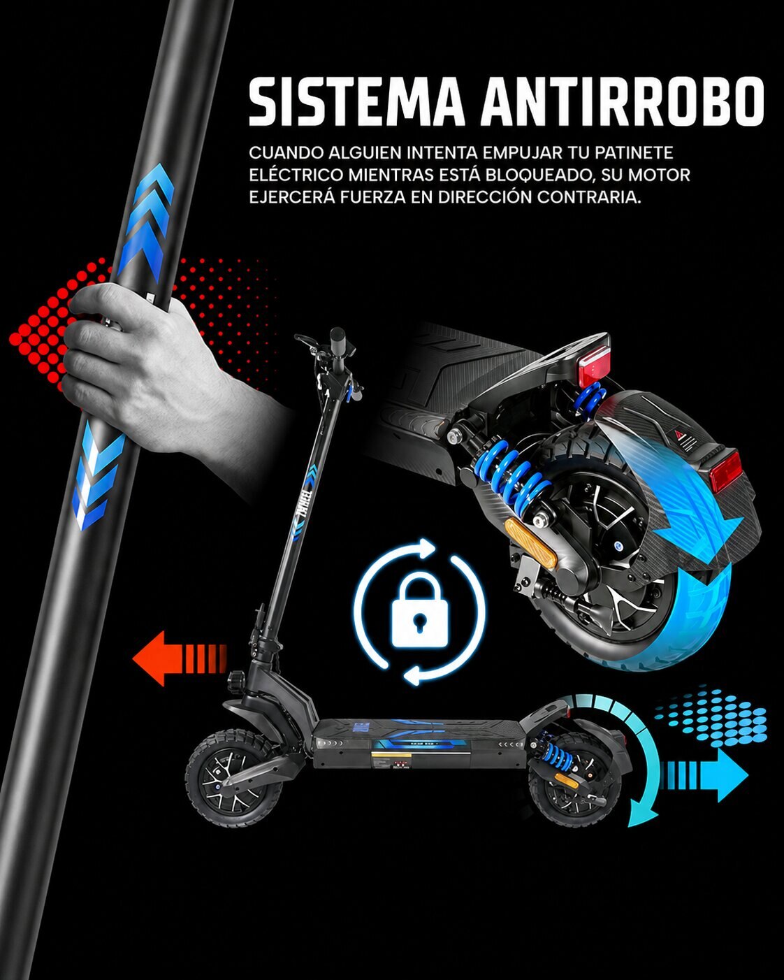 Patinete Elétrico Zwheel Zlion Duo + Preto-9