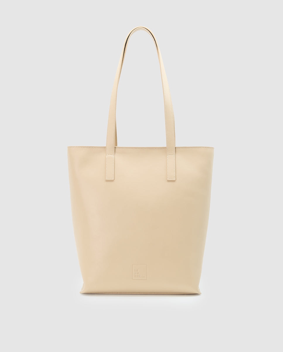 Imagem 0 de Mala Shopper de Pele com Fecho Zip