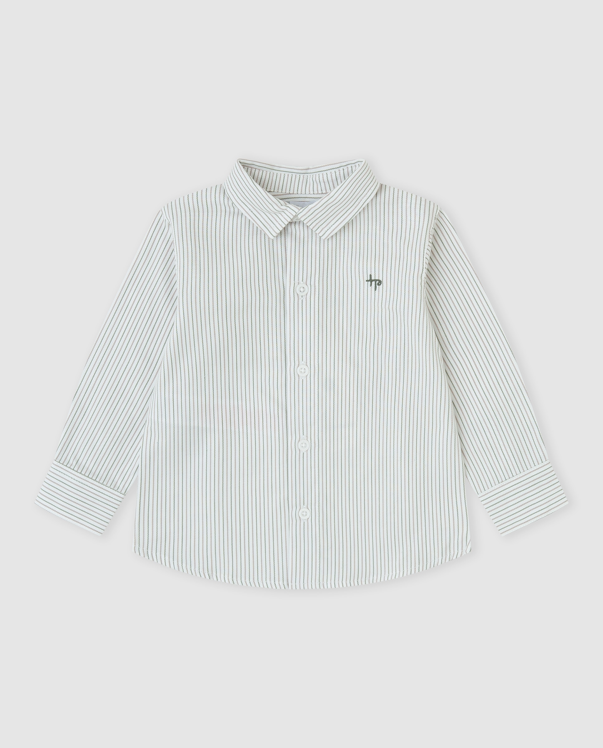 Imagem 0 de Camisa para Bebé de Algodão Às Riscas