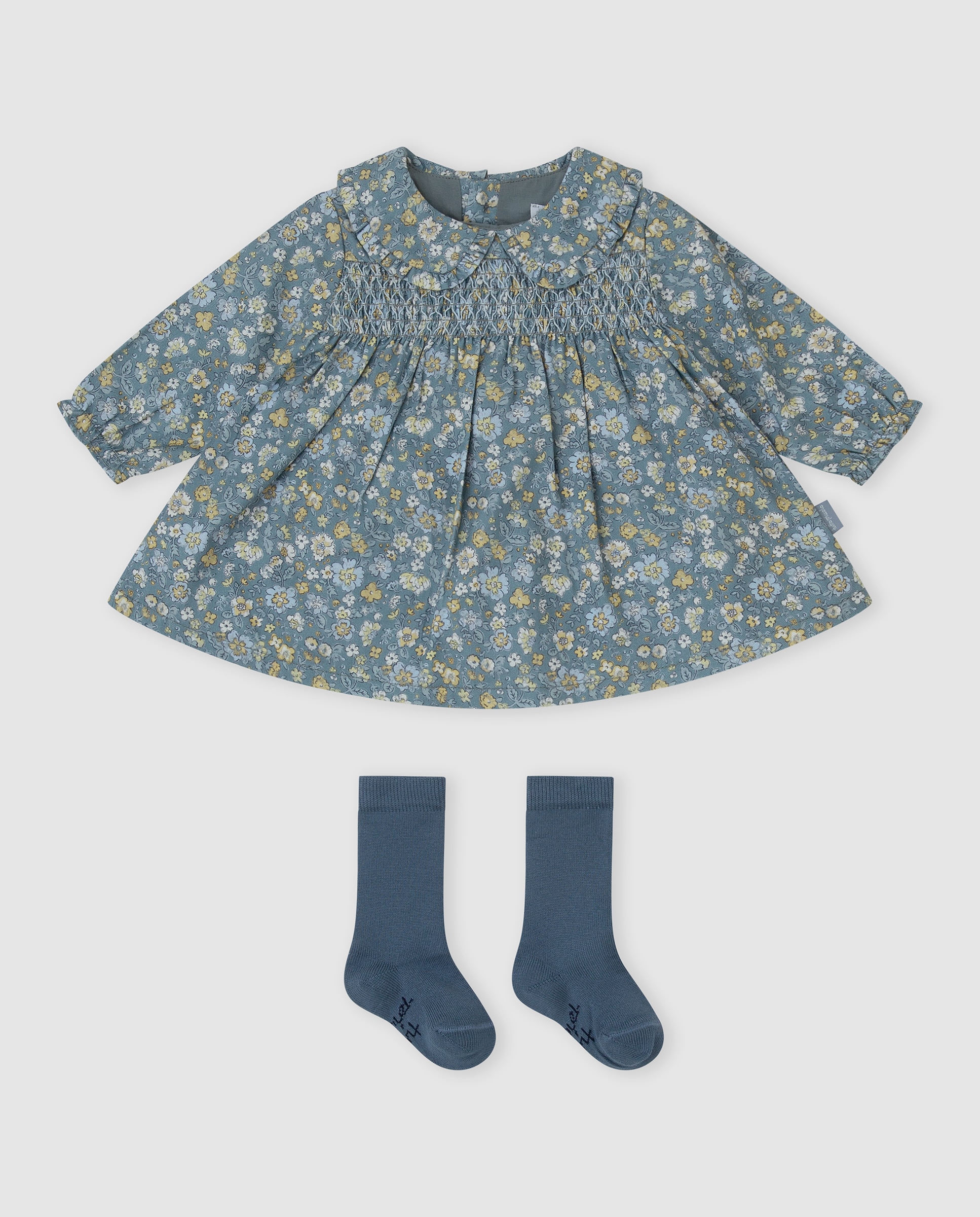 Imagem 0 de Vestido para Bebé de Flores com Collants