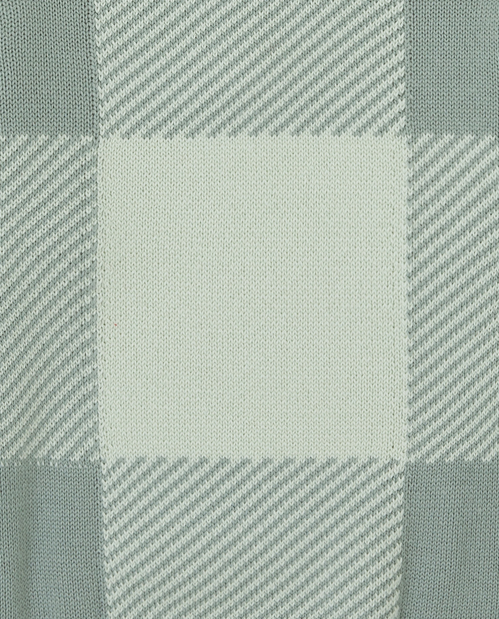 Camisola Infantil Tricot Aos Quadrados Verde Água-3