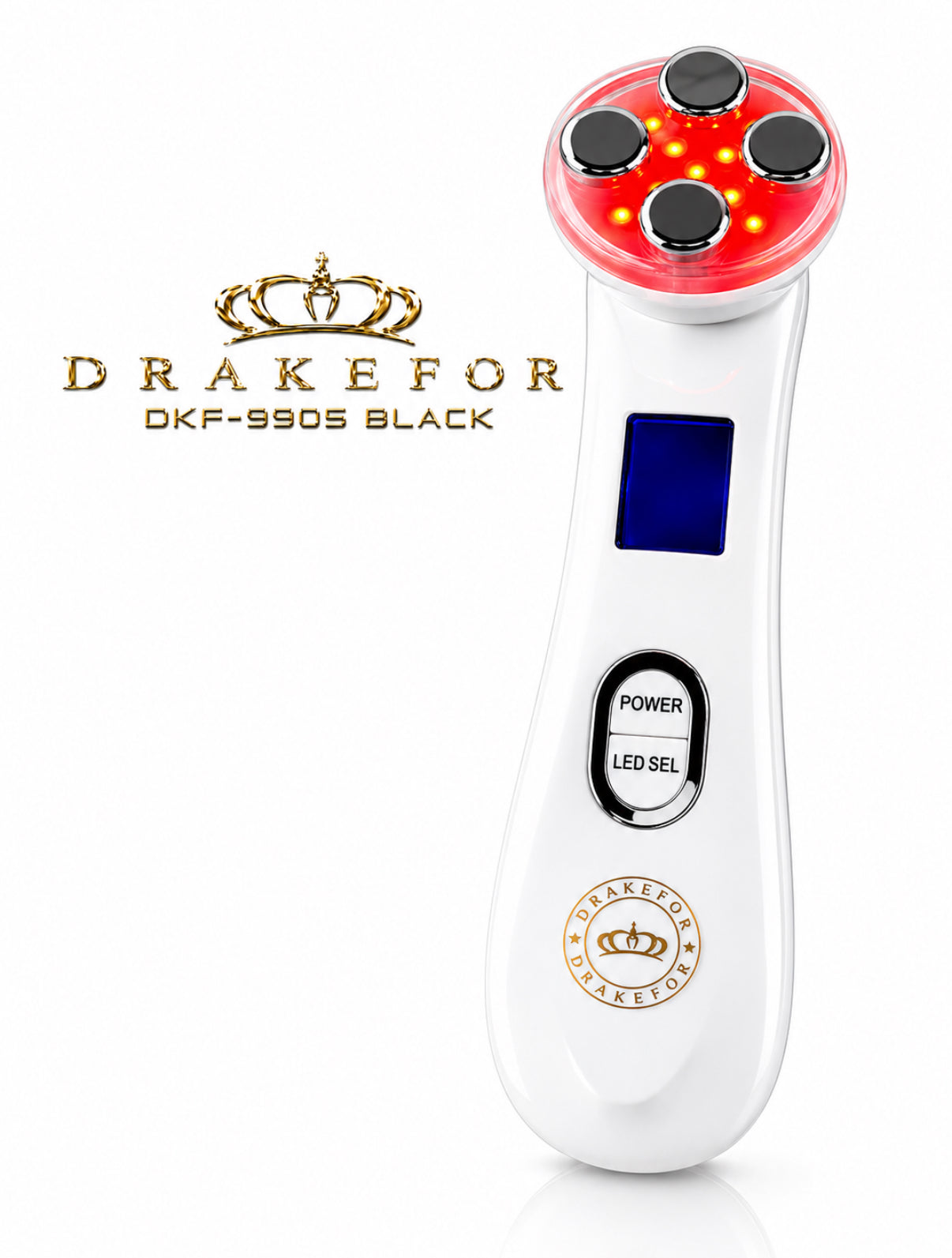 Dispositivo Multifunções Facial e Corporal de Beleza por Radiofrequência Drakefor DKF-9905 Branco-5