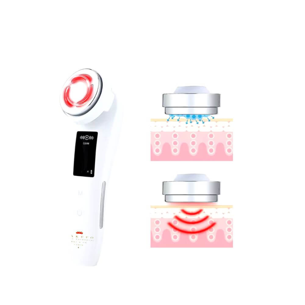 Dispositivo Multifunções de Beleza Pessoal de Radiofrequência Portátil de Luxo Drakefor DKF-MULTI FACIAL PERSONAL RF Branco-5