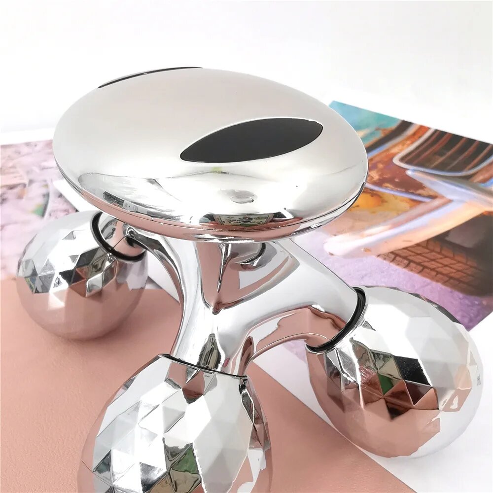 Massajador de Rolos 4D com Microcorrente Drakefor DKF-SILVER MASSAGER 4D Prata-2